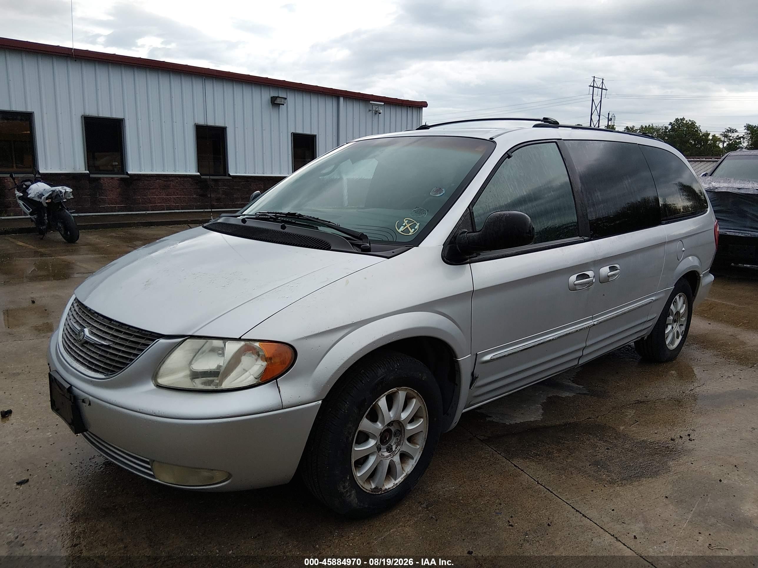 2001 Chrysler Town & Country Lxi Gray vin: 2C4GP54L01R415306