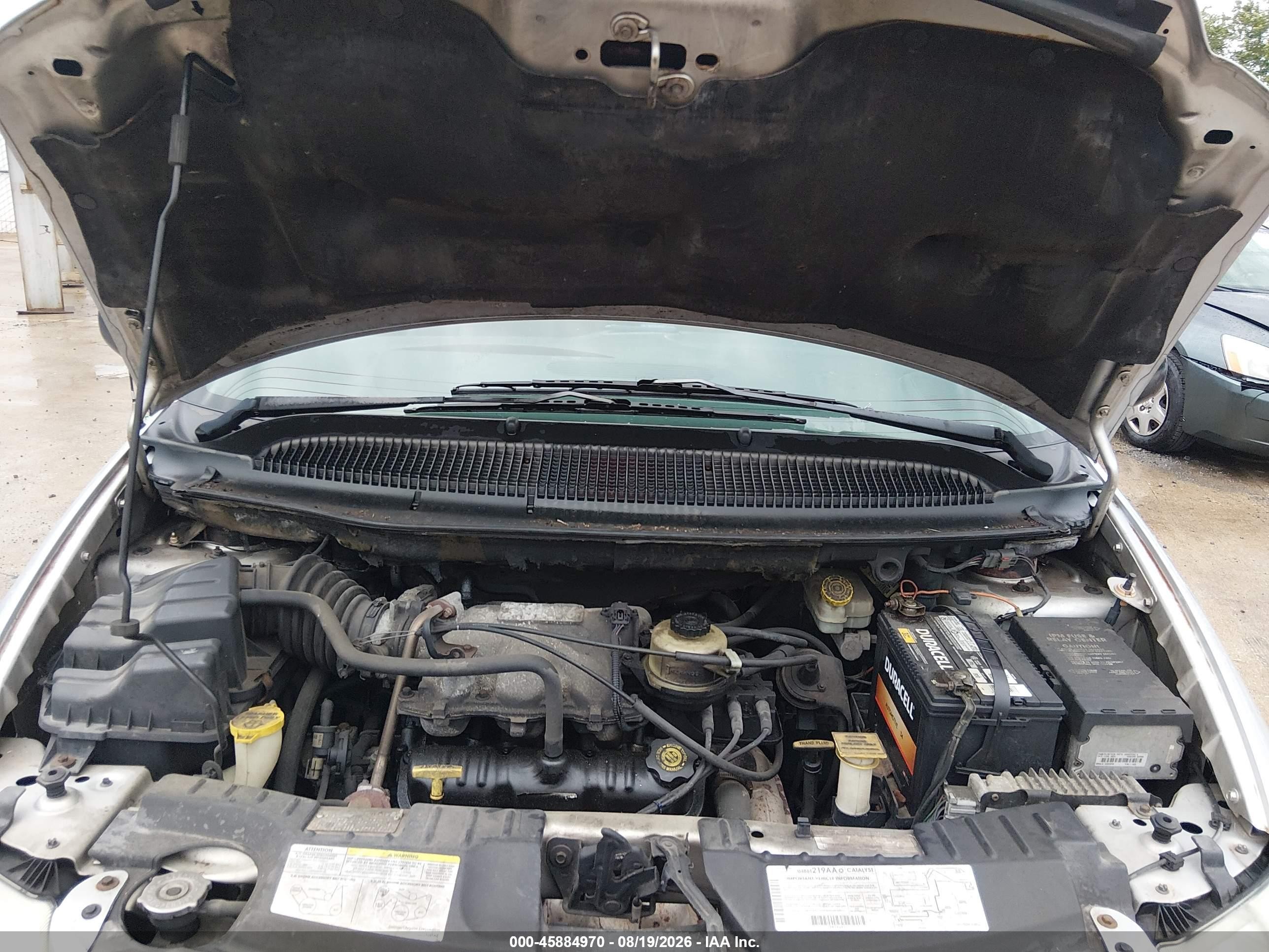2001 Chrysler Town & Country Lxi Gray vin: 2C4GP54L01R415306