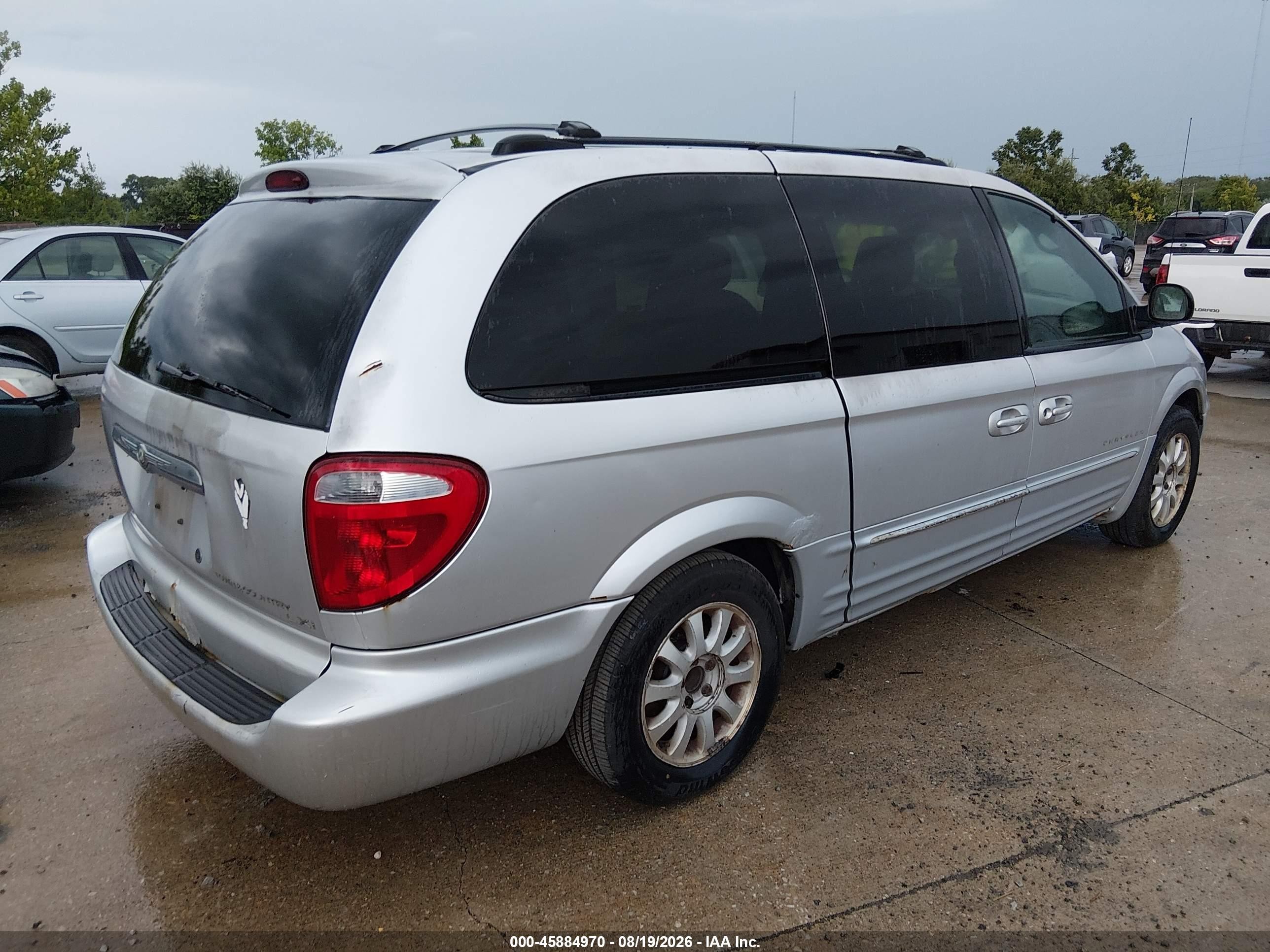 2001 Chrysler Town & Country Lxi Gray vin: 2C4GP54L01R415306