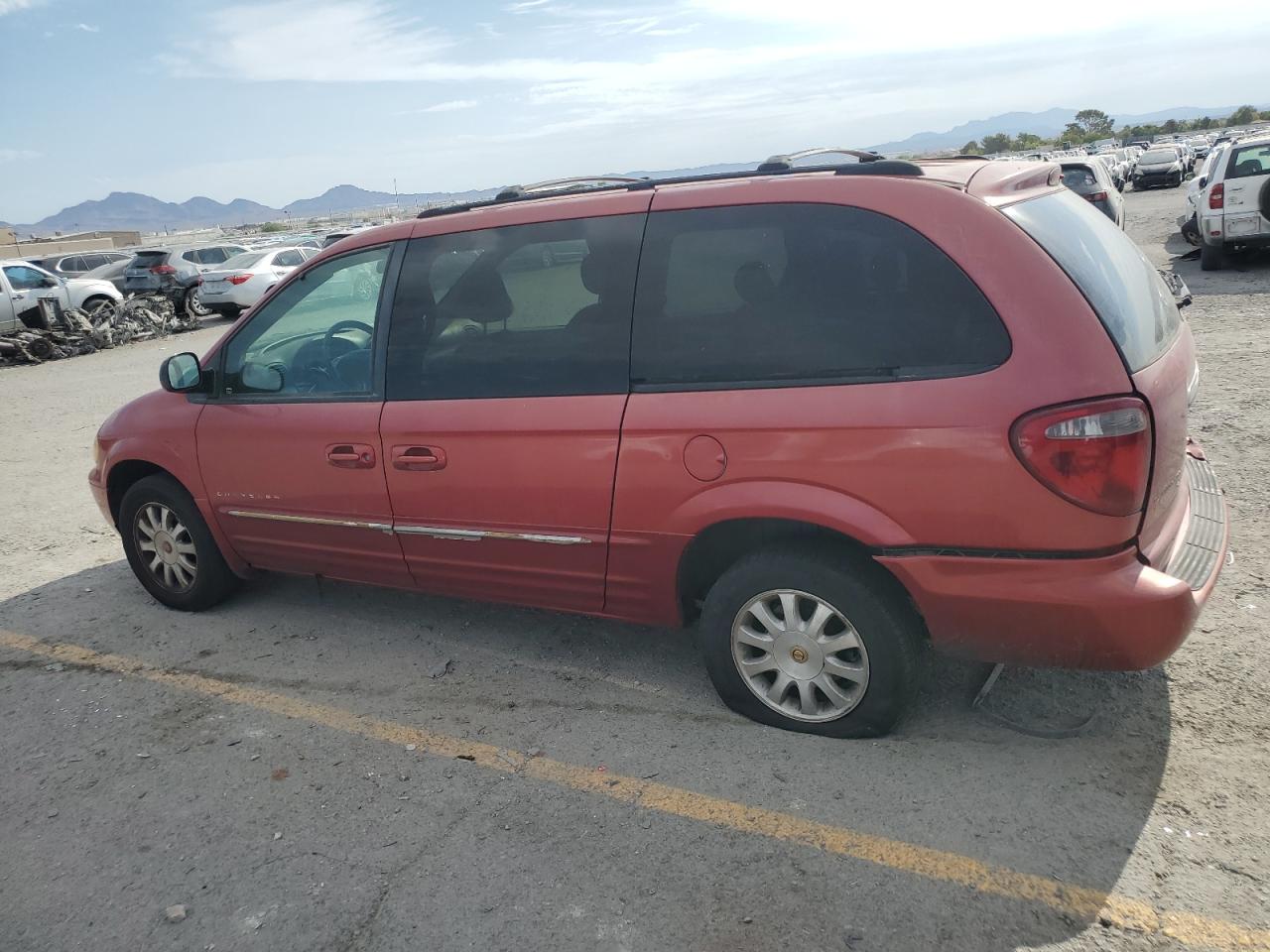 2001 Chrysler Town & Country Lxi Red vin: 2C4GP54L11R375964