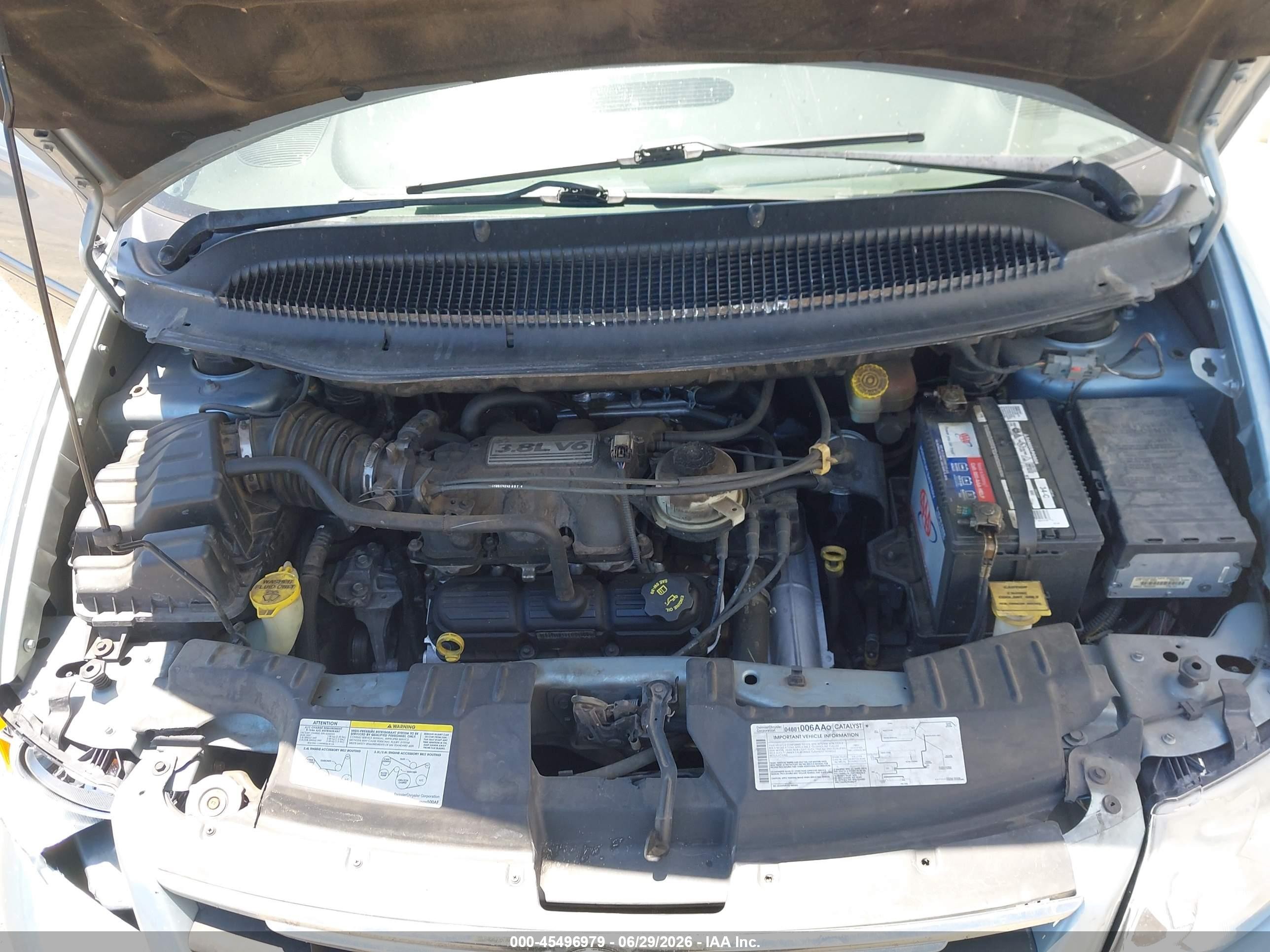 2005 Chrysler Town & Country Touring Light Blue vin: 2C4GP54L15R194806