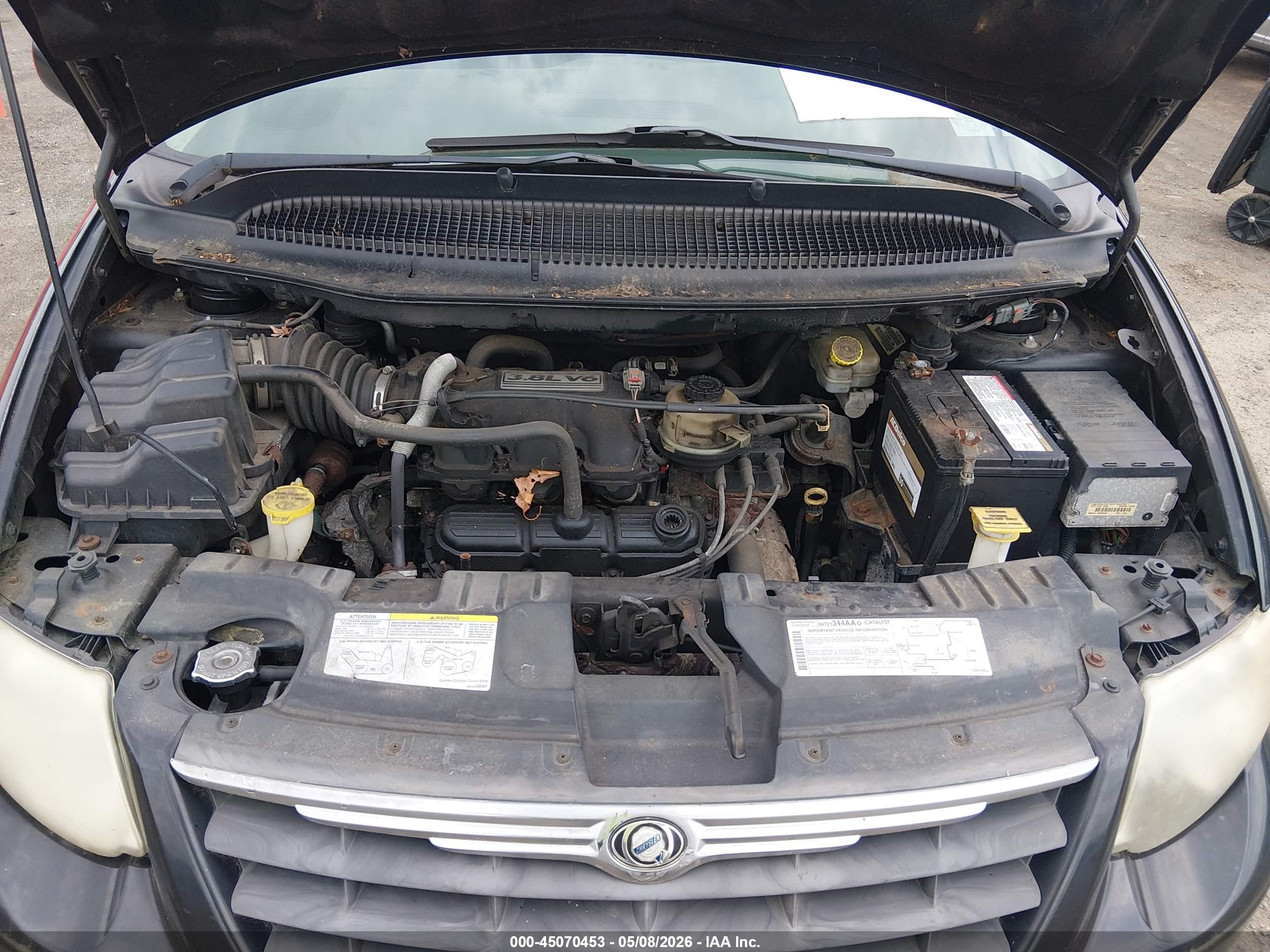 2005 Chrysler Town & Country Touring Black vin: 2C4GP54L15R501844