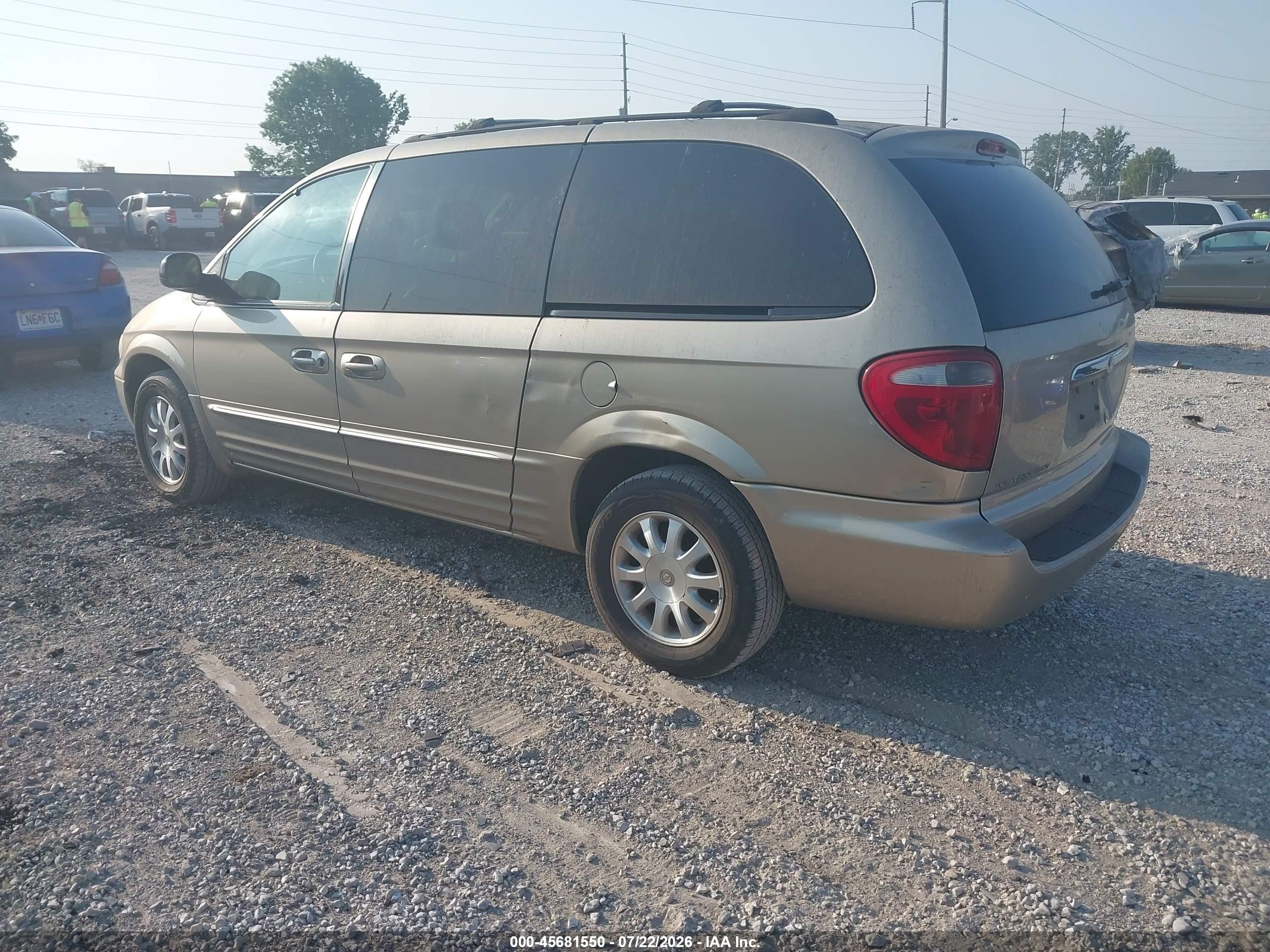 2003 Chrysler Town & Country Lxi Золотой vin: 2C4GP54L23R112613