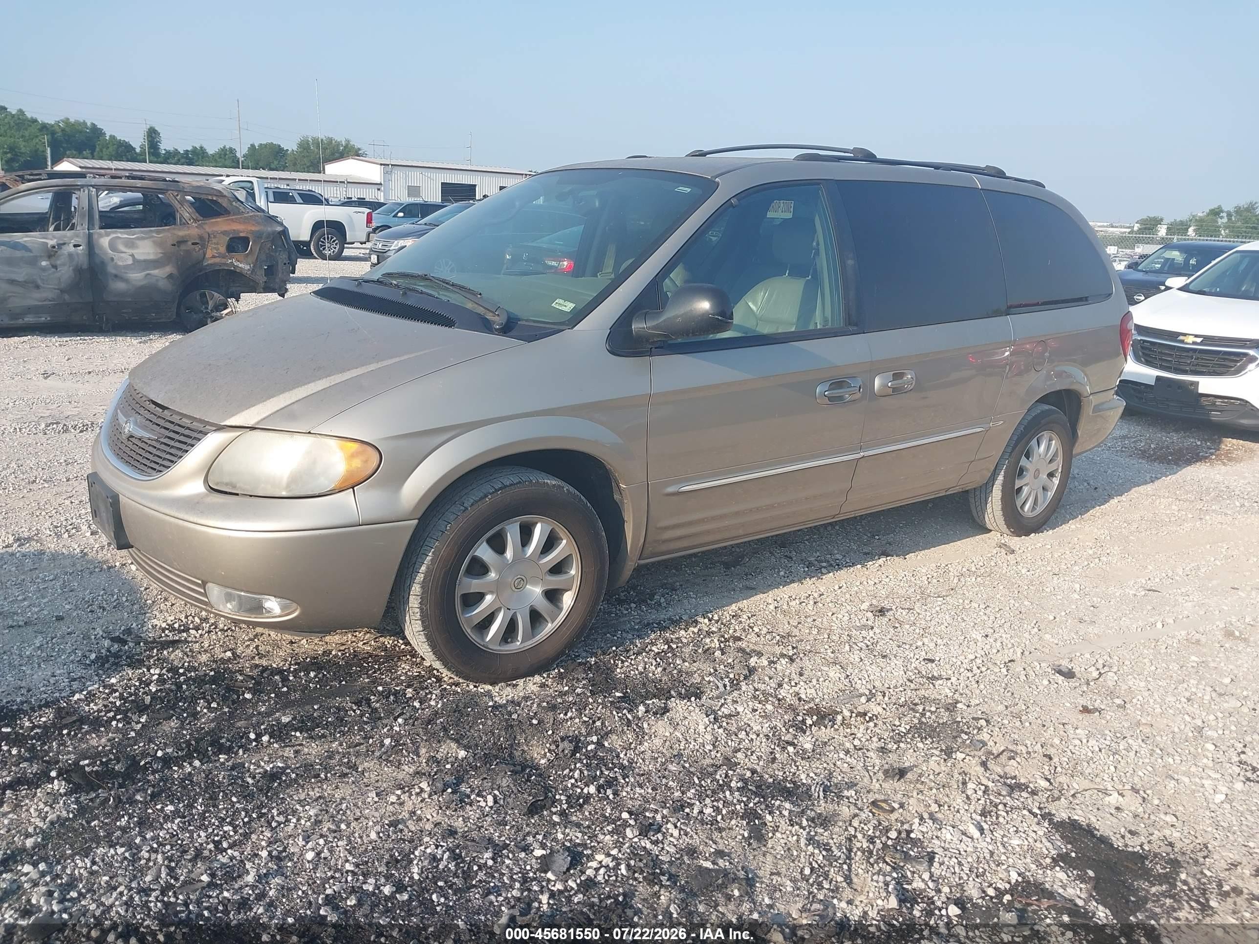 2003 Chrysler Town & Country Lxi Золотой vin: 2C4GP54L23R112613