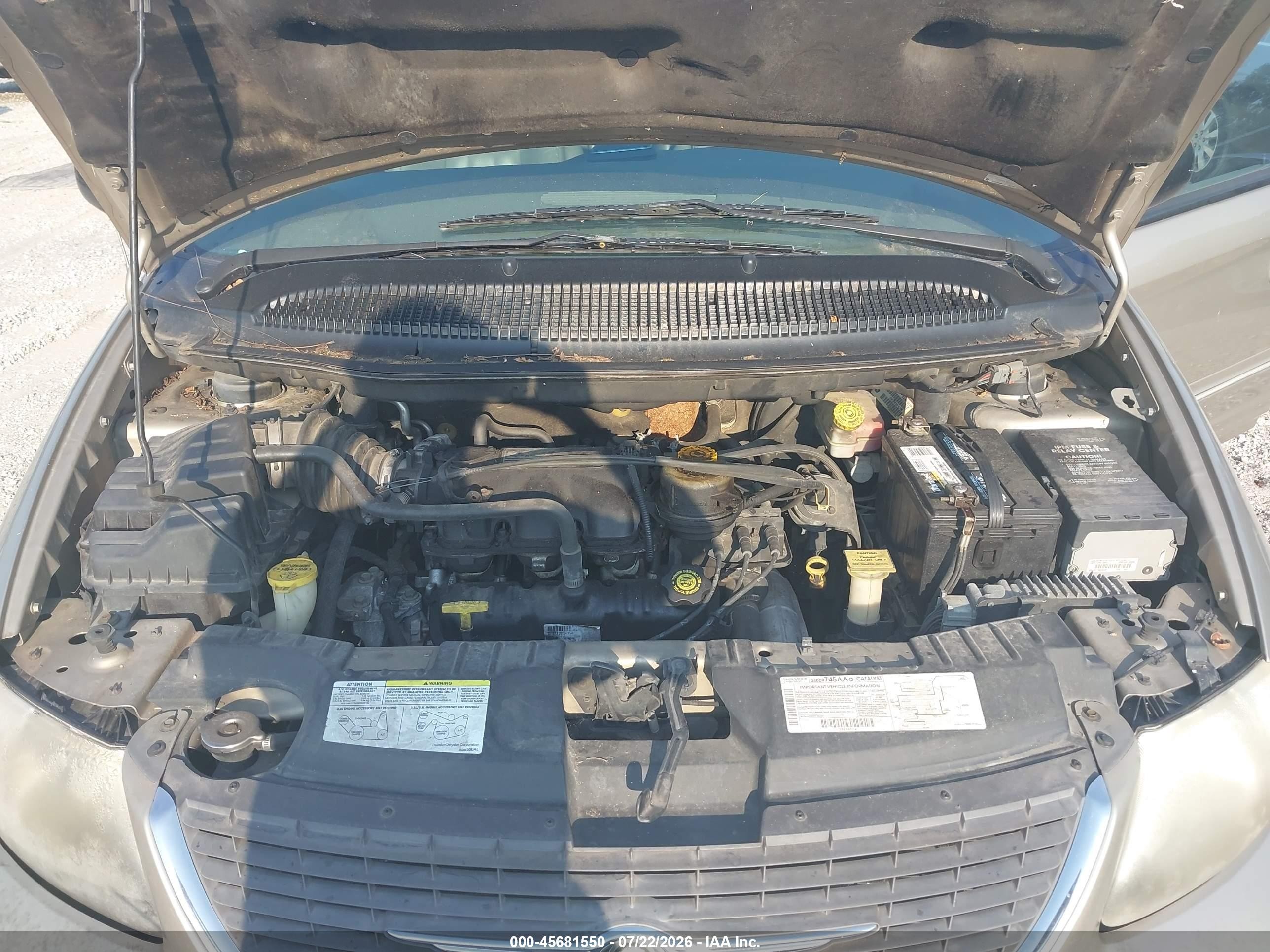 2003 Chrysler Town & Country Lxi Золотой vin: 2C4GP54L23R112613