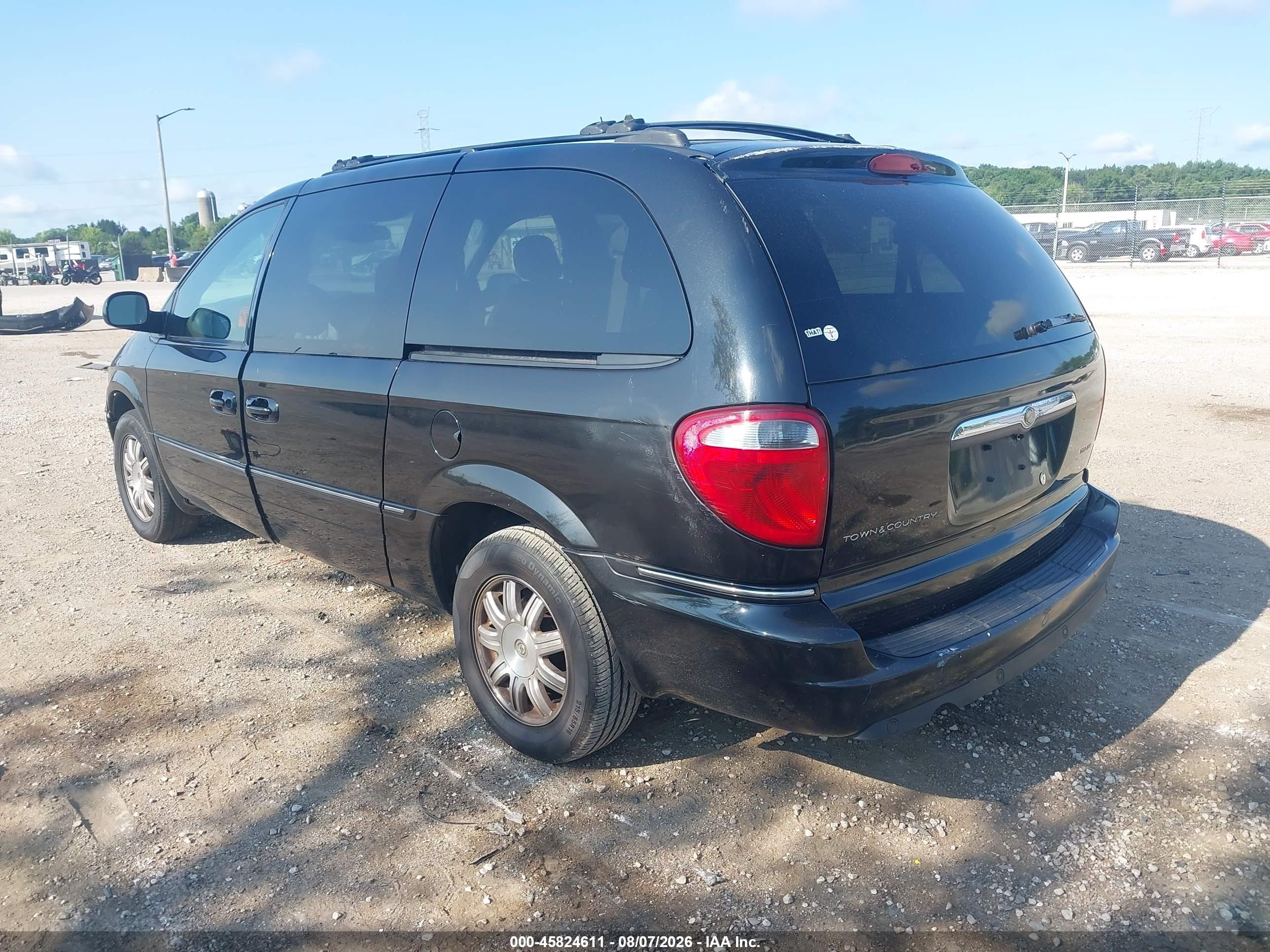 2005 Chrysler Town & Country Touring Черный vin: 2C4GP54L25R233208