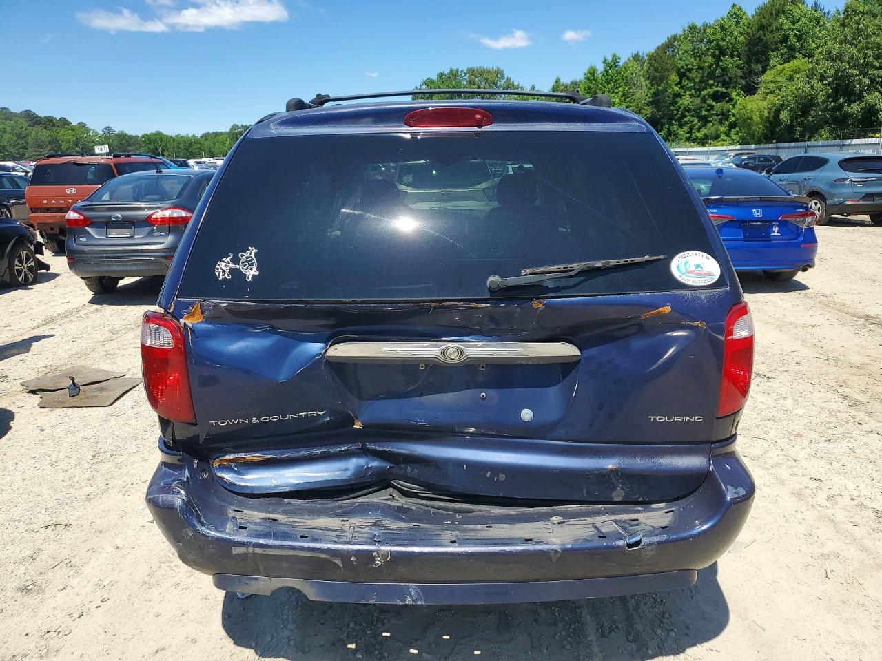 2005 Chrysler Town & Country Touring Blue vin: 2C4GP54L25R292727
