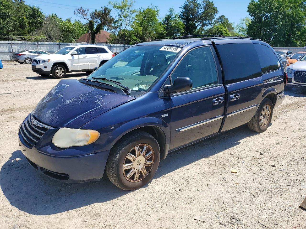 2005 Chrysler Town & Country Touring Синий vin: 2C4GP54L25R292727
