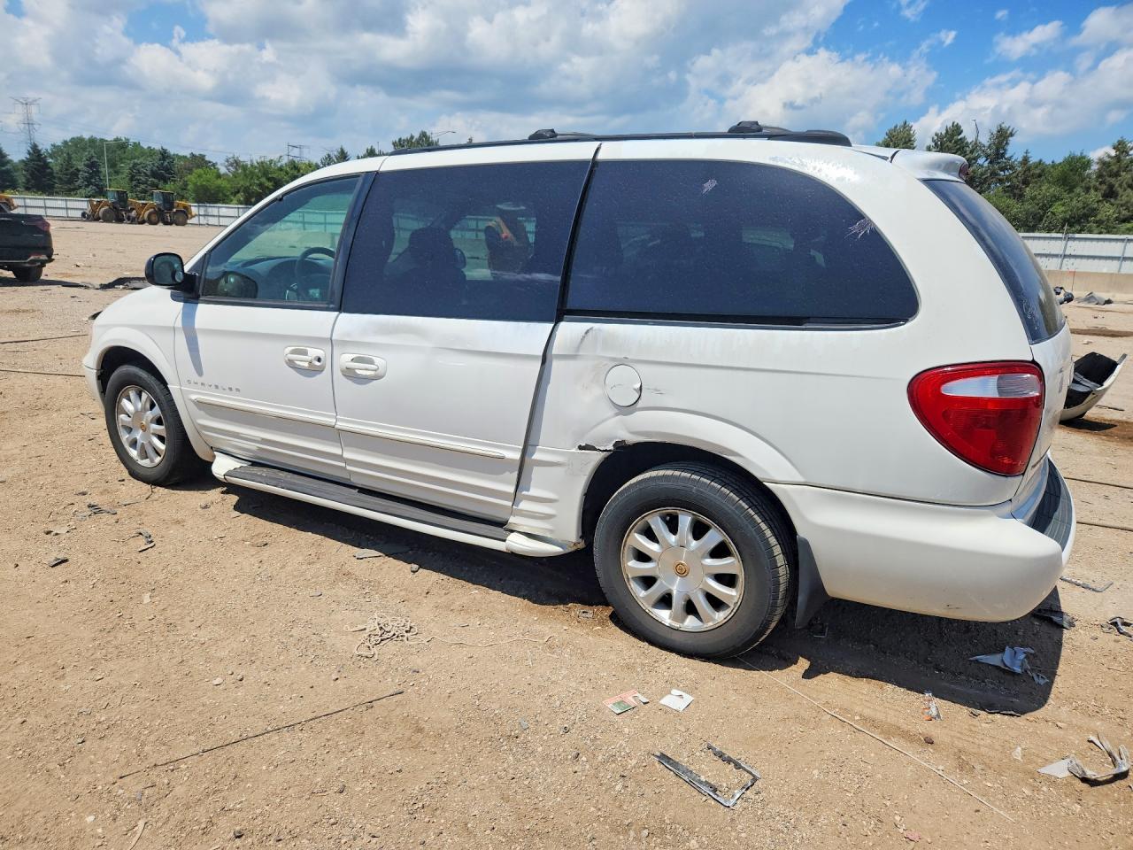 2001 Chrysler Town & Country Lxi White vin: 2C4GP54L31R375030