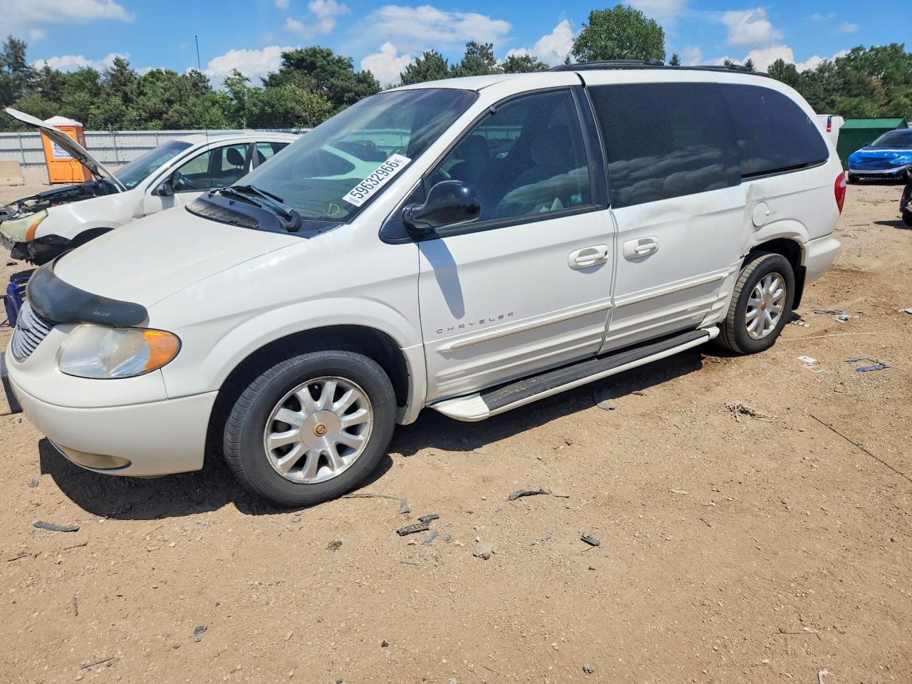 2001 Chrysler Town & Country Lxi Белый vin: 2C4GP54L31R375030