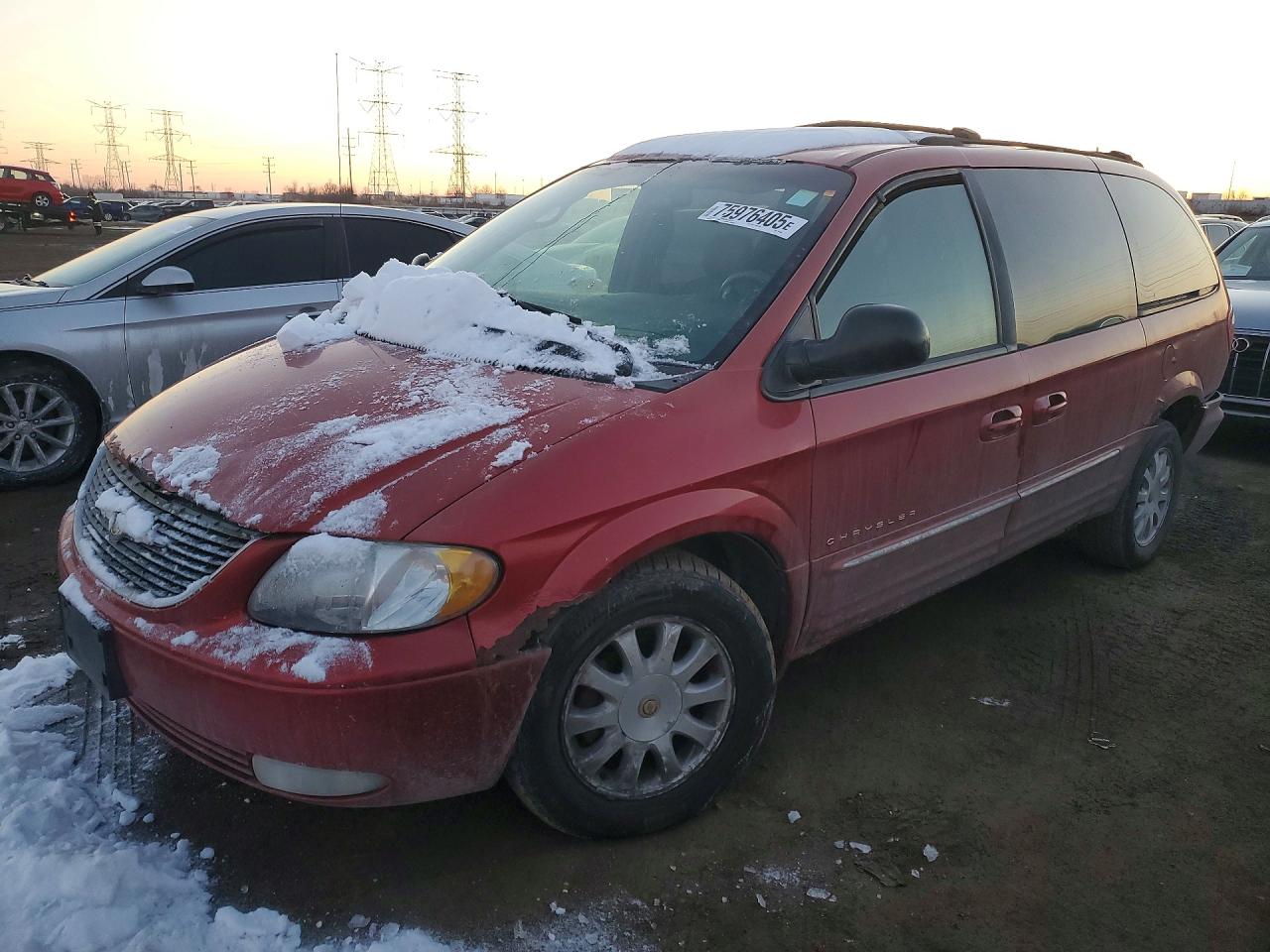 2001 Chrysler Town & Country Lxi Red vin: 2C4GP54L41R331506