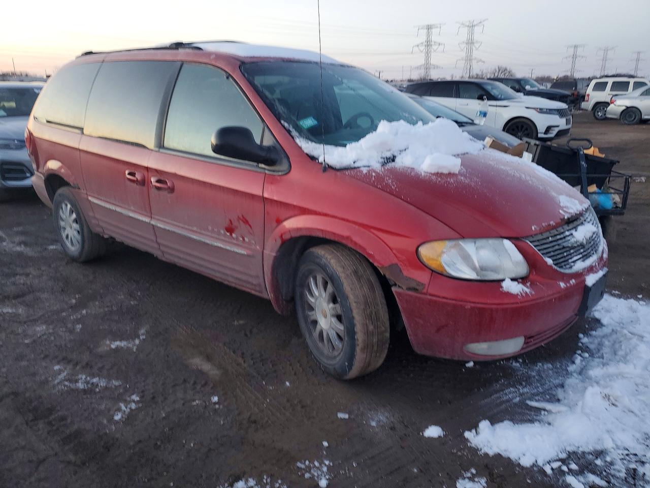 2001 Chrysler Town & Country Lxi Red vin: 2C4GP54L41R331506