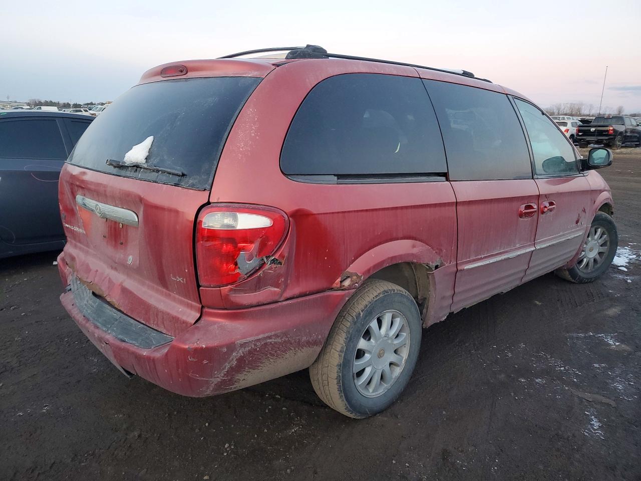 2001 Chrysler Town & Country Lxi Red vin: 2C4GP54L41R331506