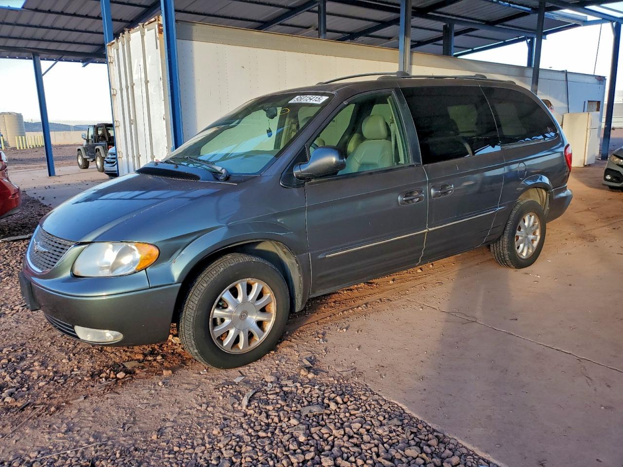 2003 Chrysler Town & Country Lxi Green vin: 2C4GP54L73R228339