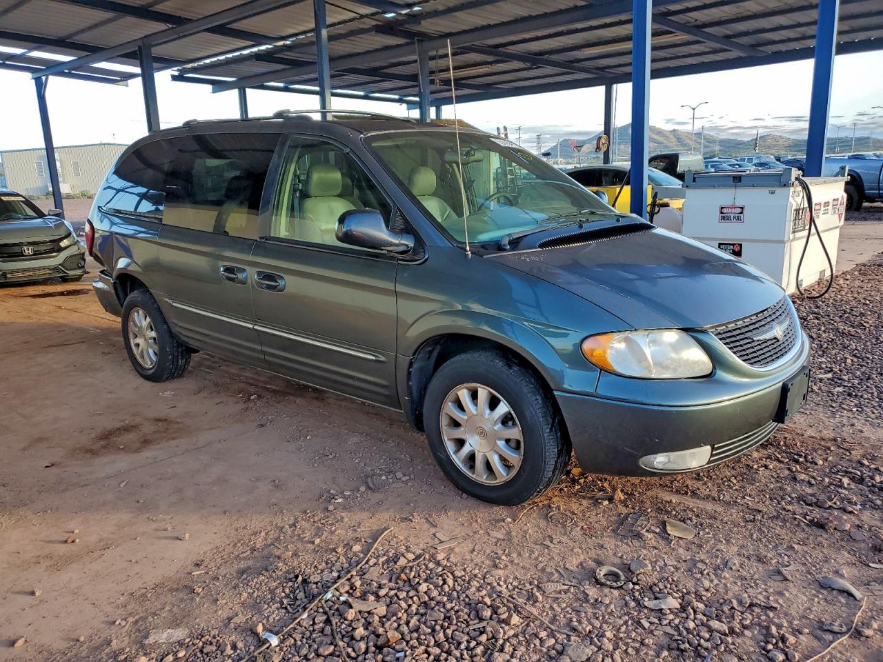 2003 Chrysler Town & Country Lxi Green vin: 2C4GP54L73R228339