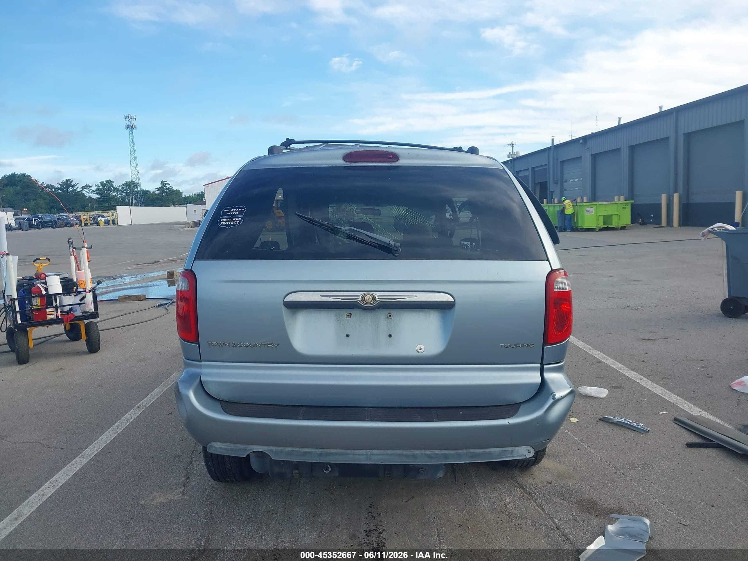 2005 Chrysler Town & Country Touring Blue vin: 2C4GP54L75R425479