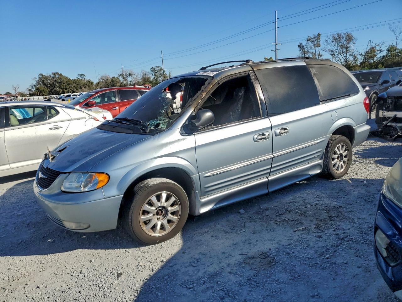 2003 Chrysler Town & Country Lxi Blue vin: 2C4GP54L83R261608
