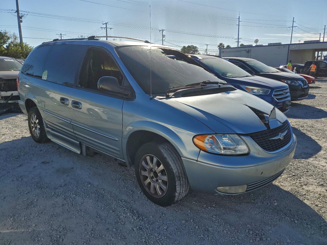 2003 Chrysler Town & Country Lxi Blue vin: 2C4GP54L83R261608
