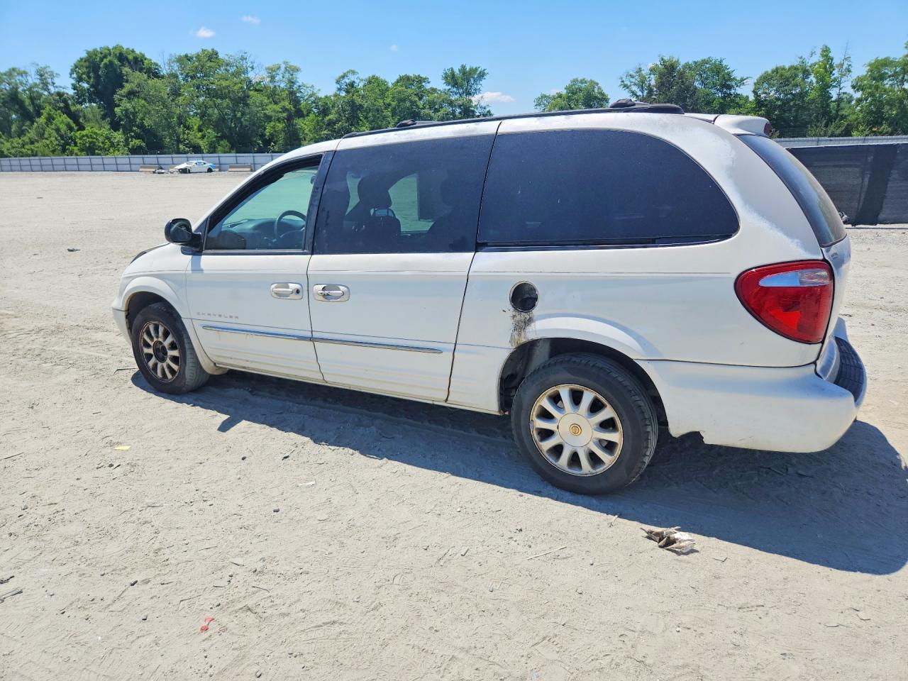 2001 Chrysler Town & Country Lxi White vin: 2C4GP54L91R415370