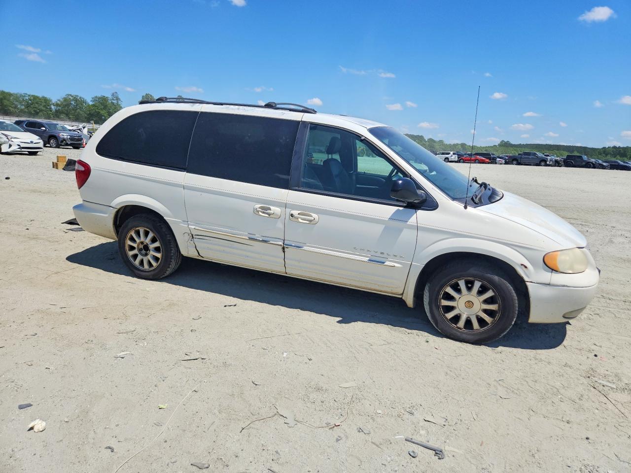 2001 Chrysler Town & Country Lxi White vin: 2C4GP54L91R415370