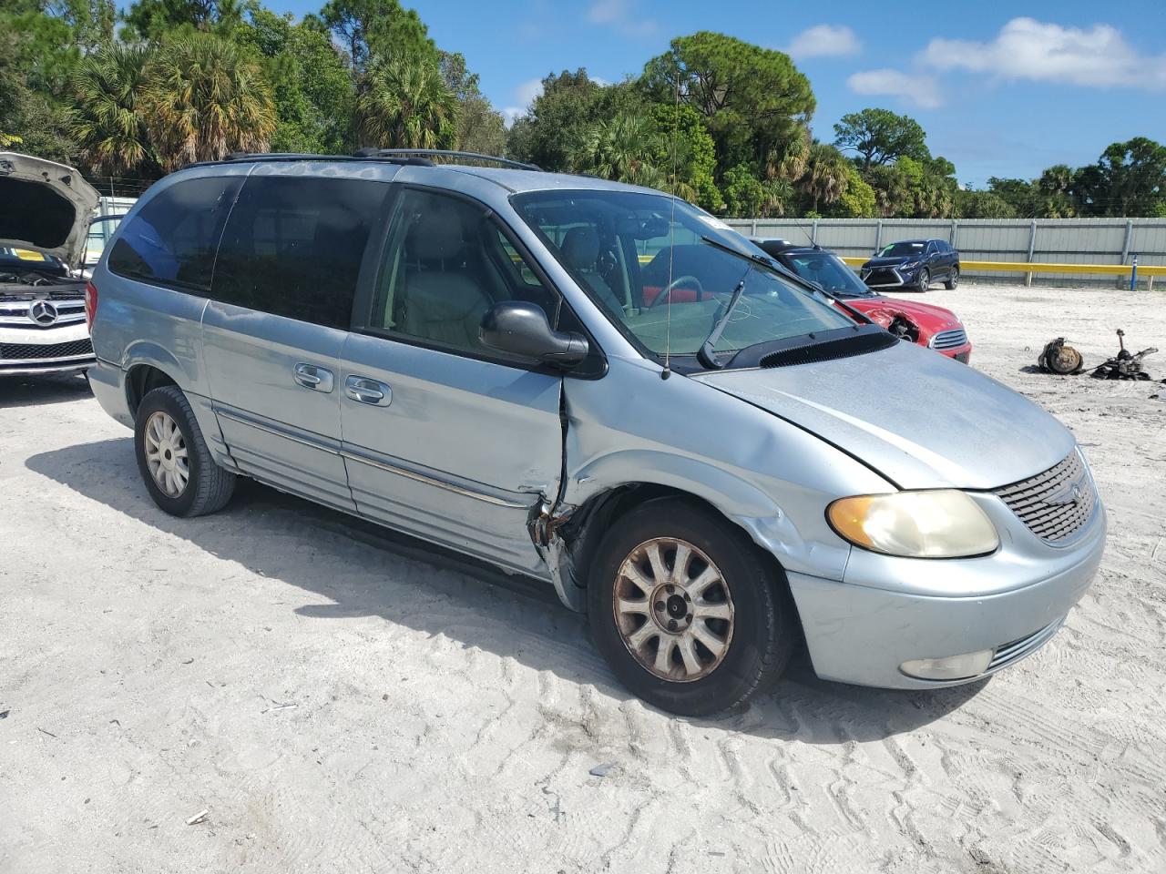 2003 Chrysler Town & Country Lxi Blue vin: 2C4GP54L93R112169