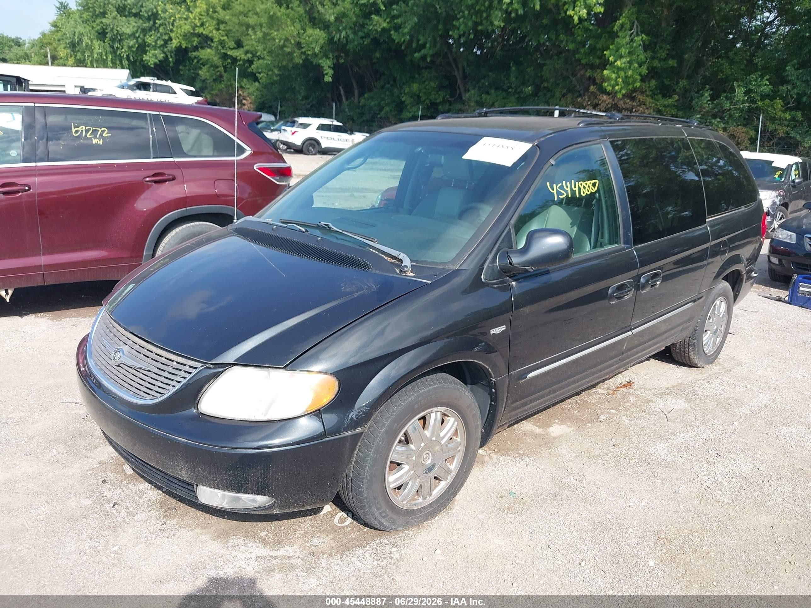2004 Chrysler Town & Country Touring Black vin: 2C4GP54L94R571574