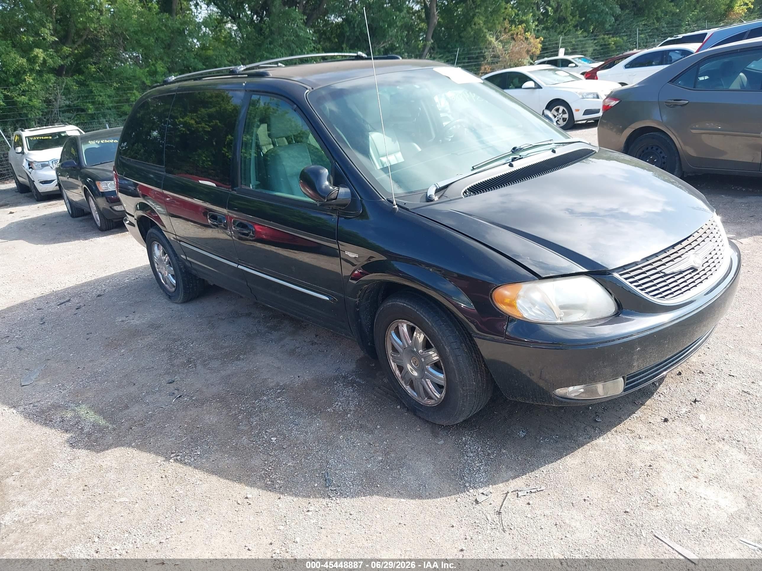 2004 Chrysler Town & Country Touring Black vin: 2C4GP54L94R571574