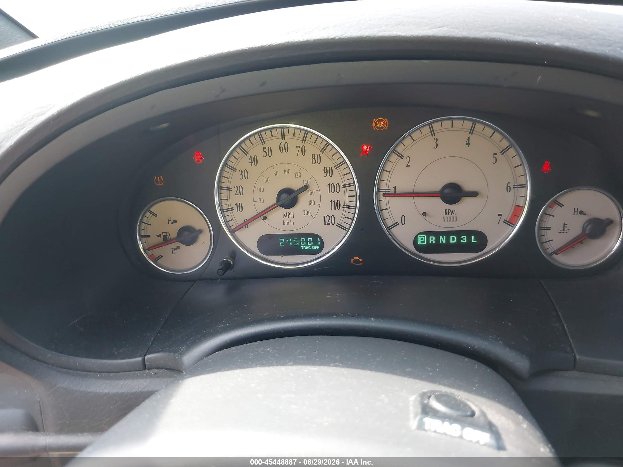 2004 Chrysler Town & Country Touring Black vin: 2C4GP54L94R571574