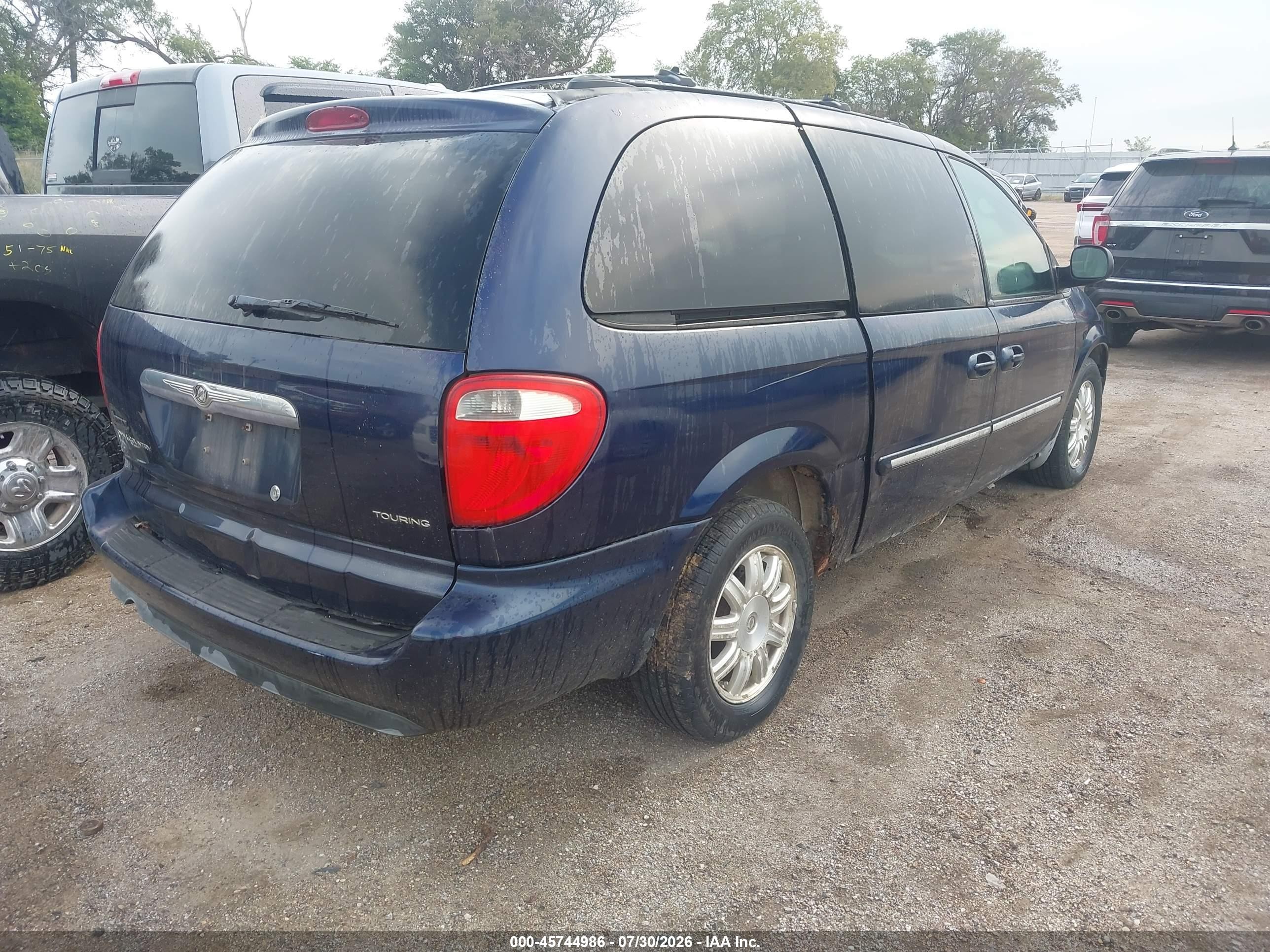 2005 Chrysler Town & Country Touring Blue vin: 2C4GP54L95R315517