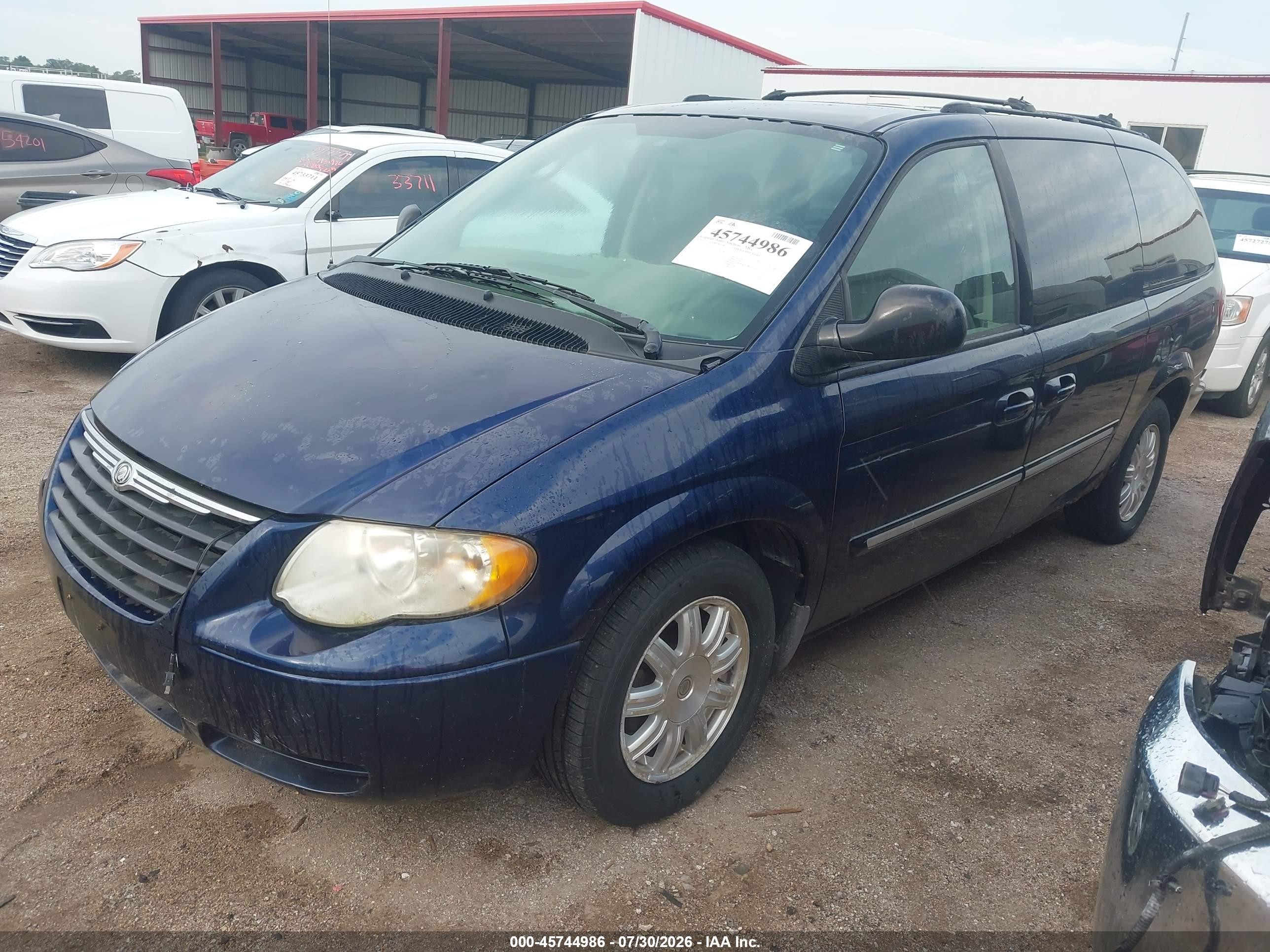 2005 Chrysler Town & Country Touring Blue vin: 2C4GP54L95R315517
