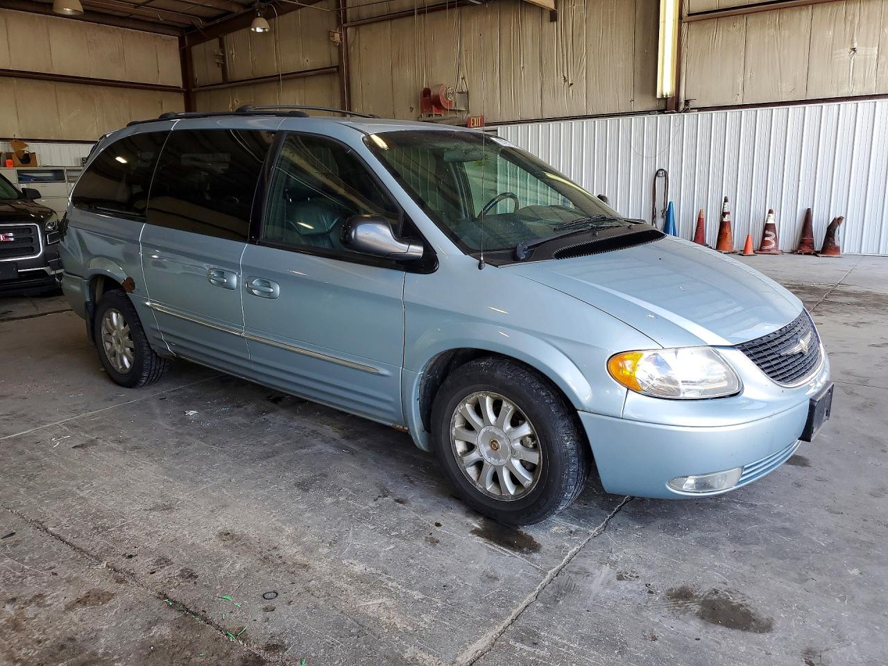 2002 Chrysler Town & Country Lxi Blue vin: 2C4GP54LX2R519917