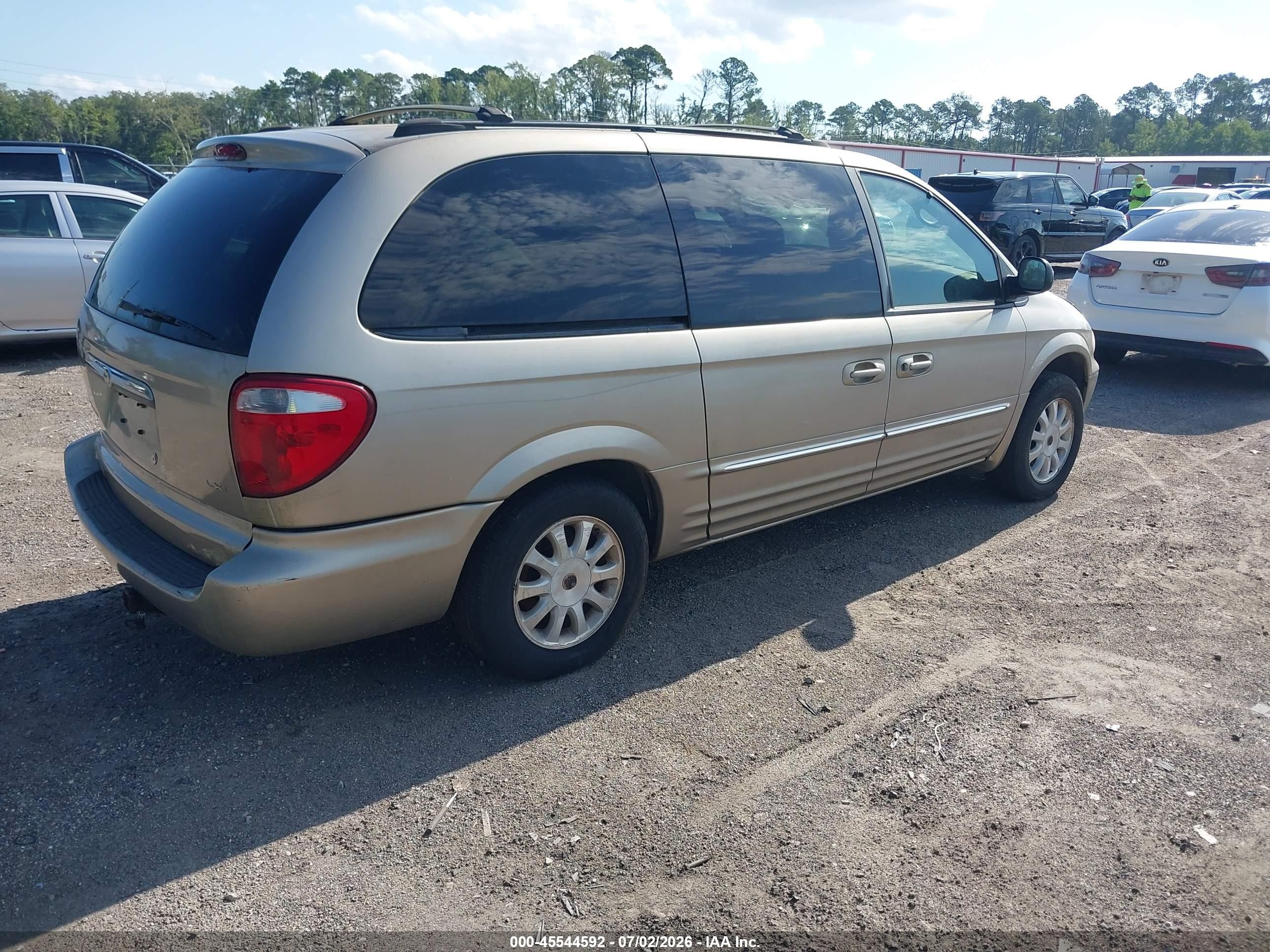 2002 Chrysler Town & Country Lxi Beige vin: 2C4GP54LX2R630967