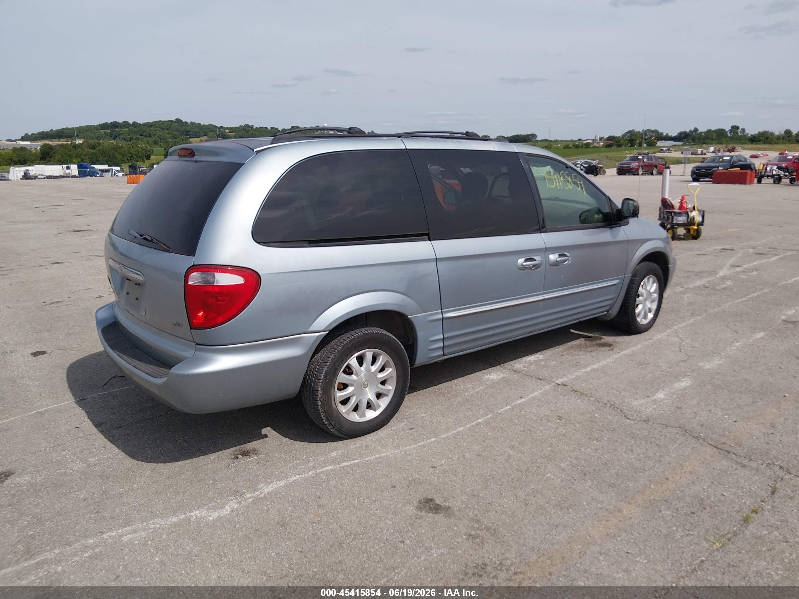 2003 Chrysler Town & Country Lxi Синий vin: 2C4GP54LX3R225113