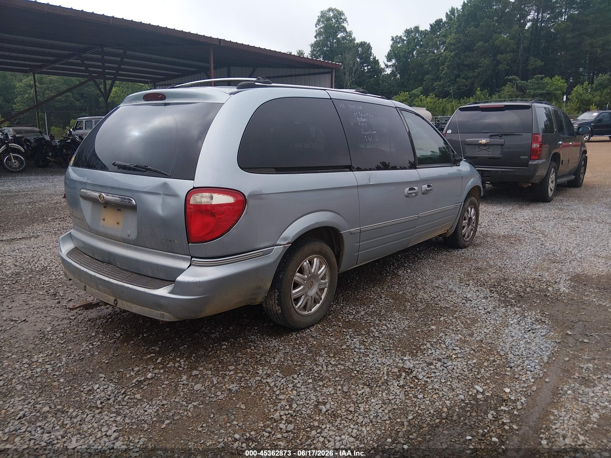 2005 Chrysler Town & Country Limited Blue vin: 2C4GP64L55R349749