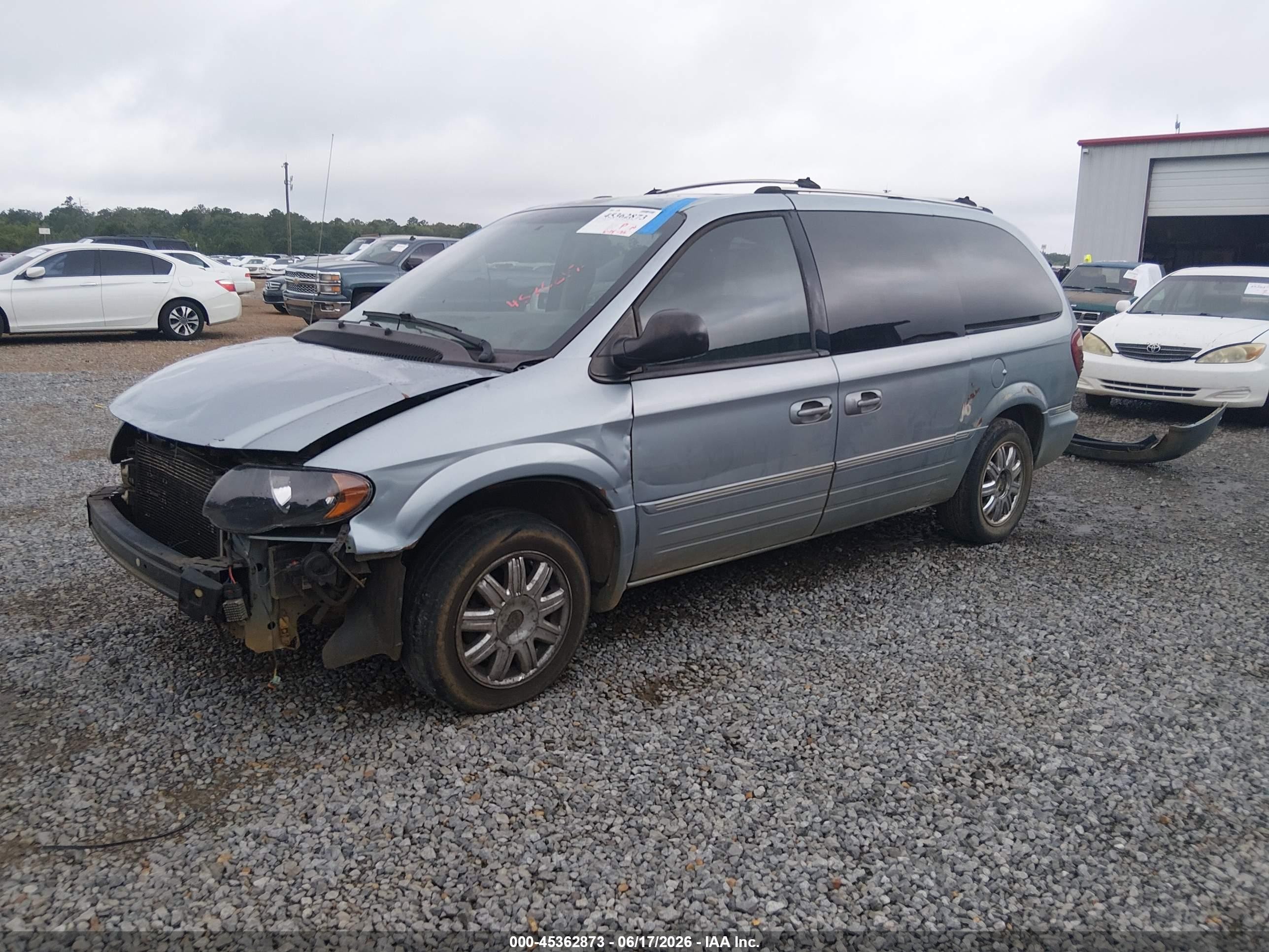 2005 Chrysler Town & Country Limited Blue vin: 2C4GP64L55R349749