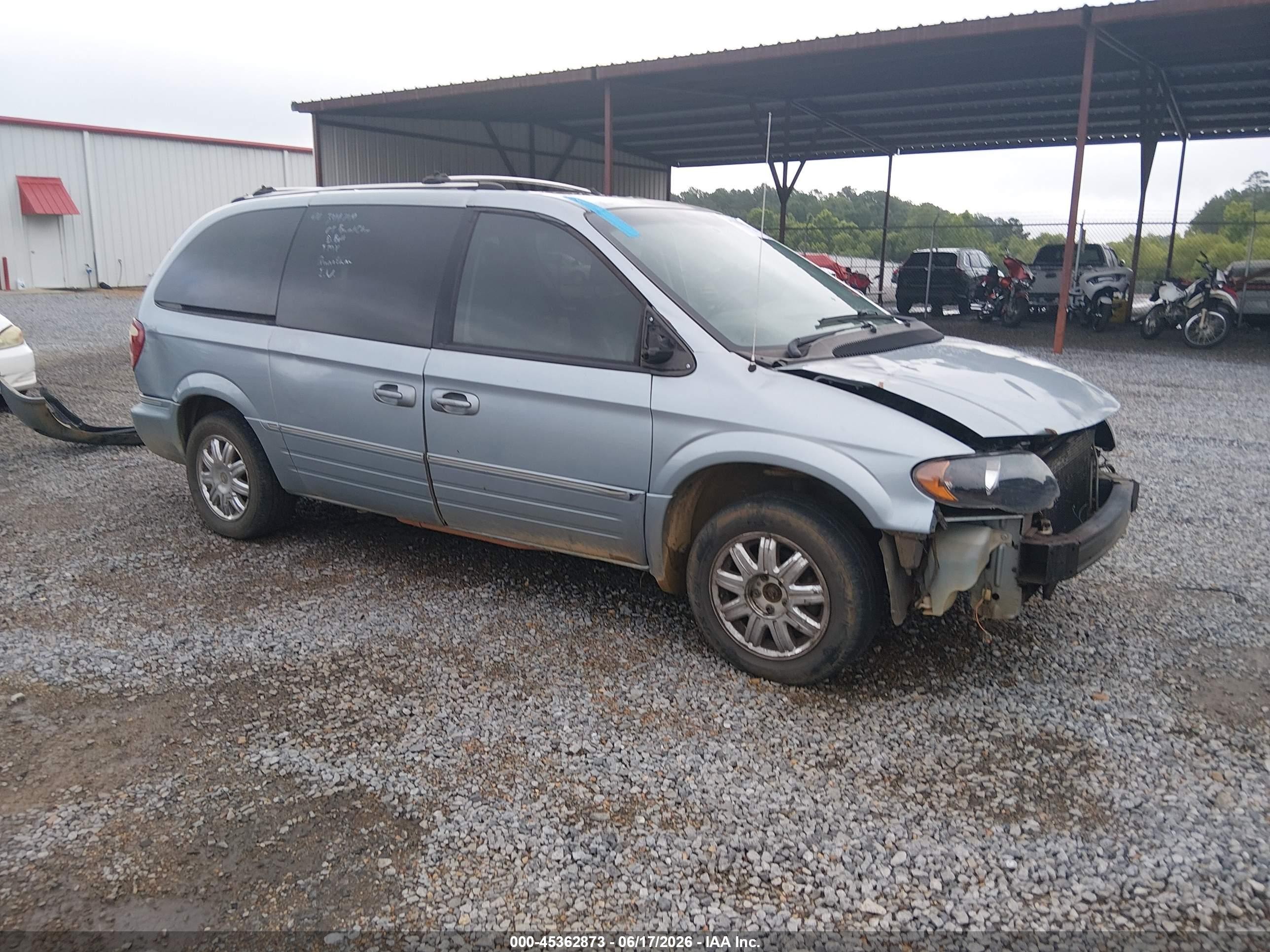 2005 Chrysler Town & Country Limited Blue vin: 2C4GP64L55R349749