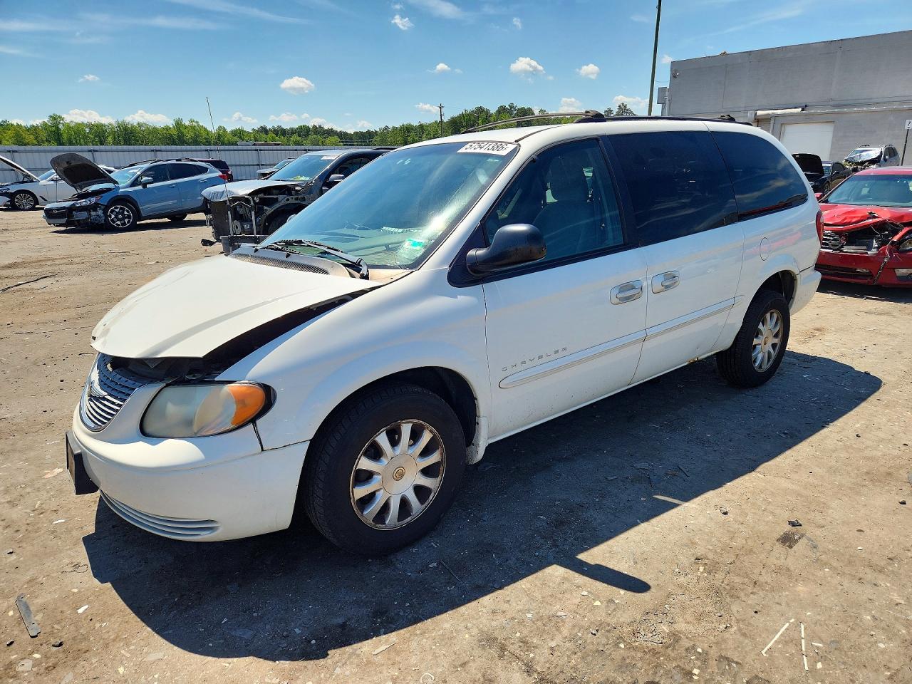 2001 Chrysler Town & Country Ex Белый vin: 2C4GP74L01R281585