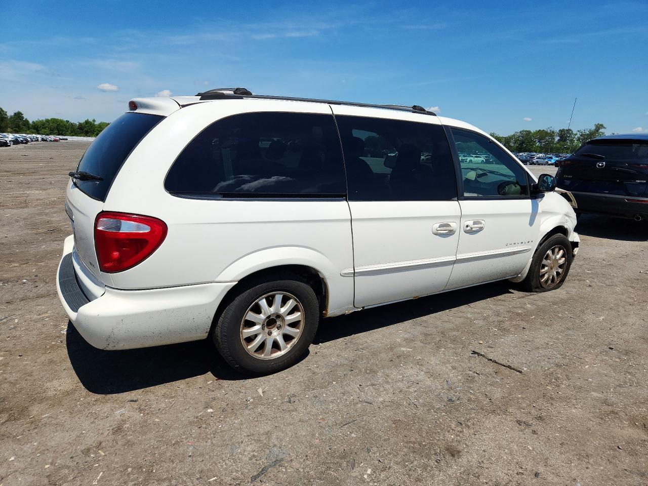 2001 Chrysler Town & Country Ex Белый vin: 2C4GP74L01R281585