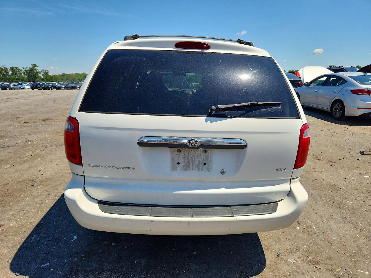 2001 Chrysler Town & Country Ex Белый vin: 2C4GP74L01R281585