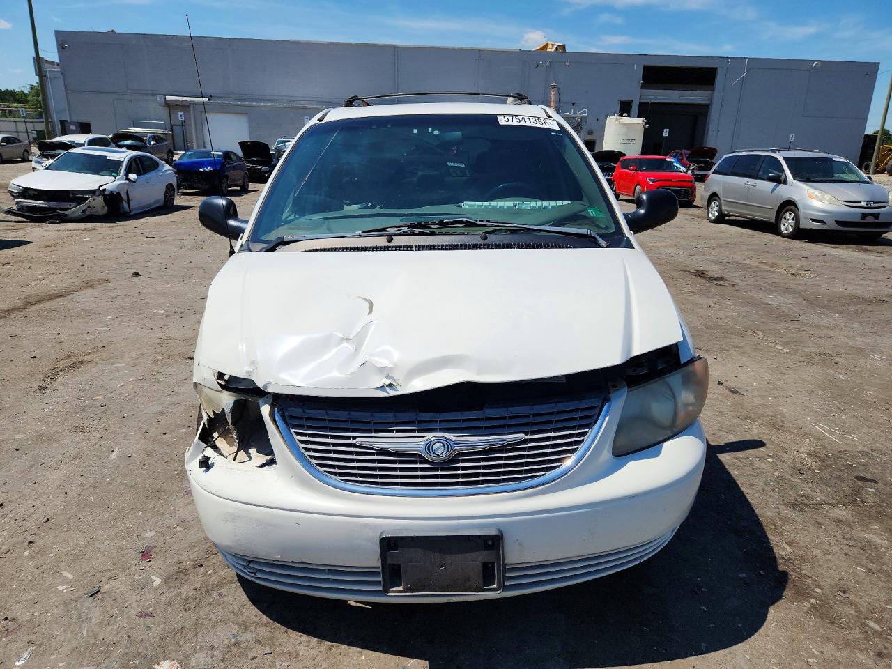 2001 Chrysler Town & Country Ex Белый vin: 2C4GP74L01R281585