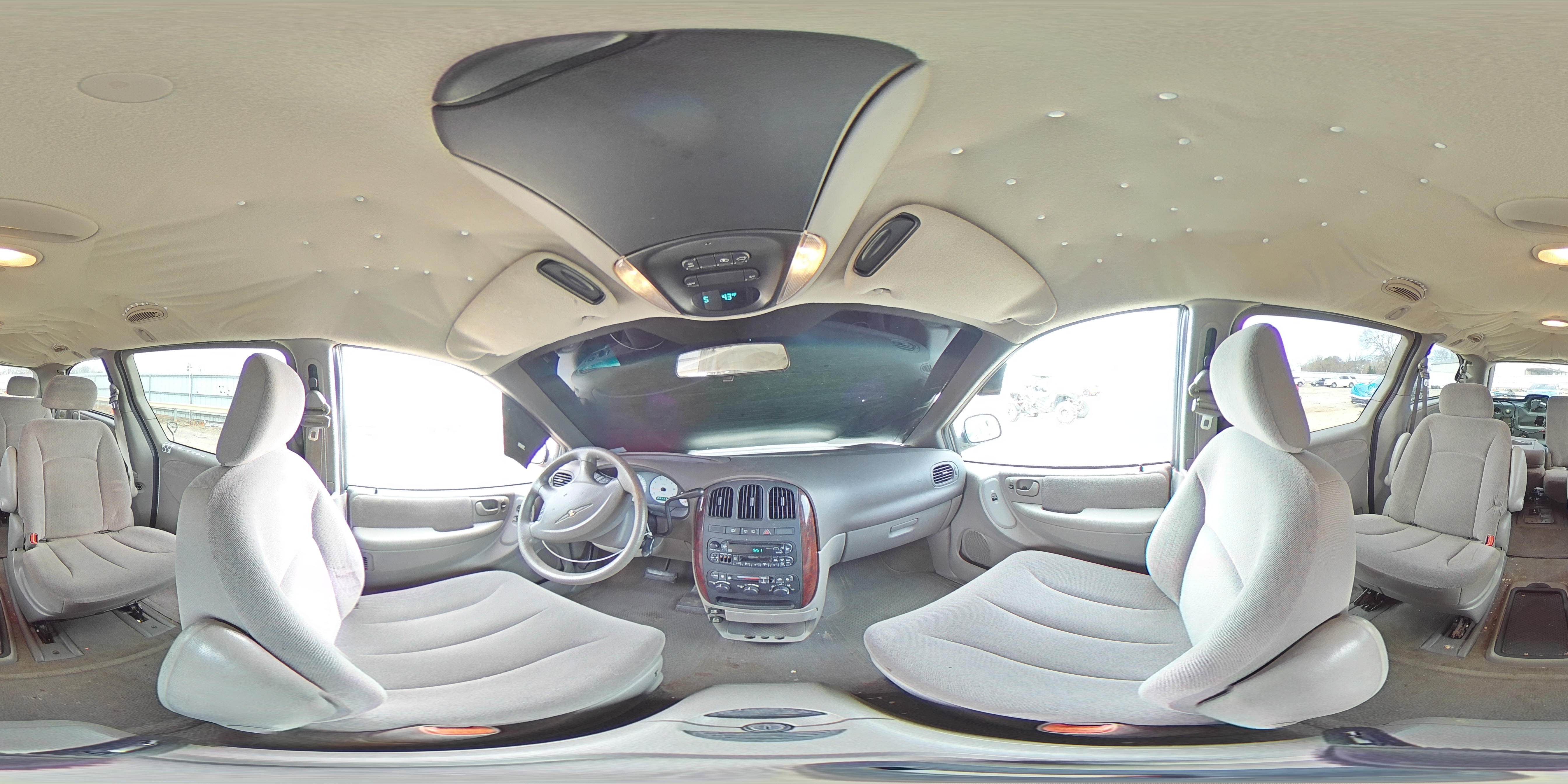 2001 Chrysler Town & Country Ex White vin: 2C4GP74L31R381874
