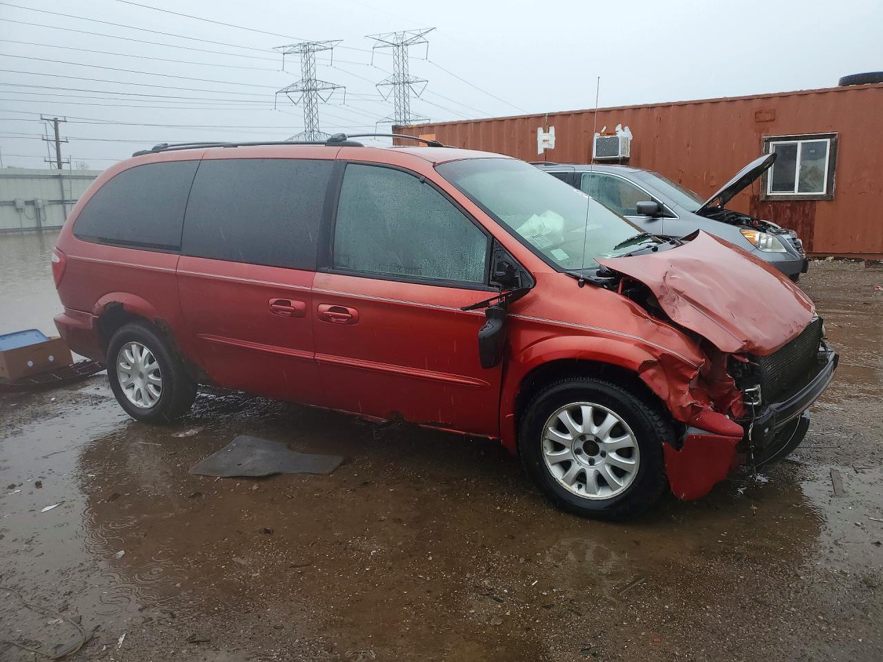 2003 Chrysler Town & Country Ex Red vin: 2C4GP74L53R114657