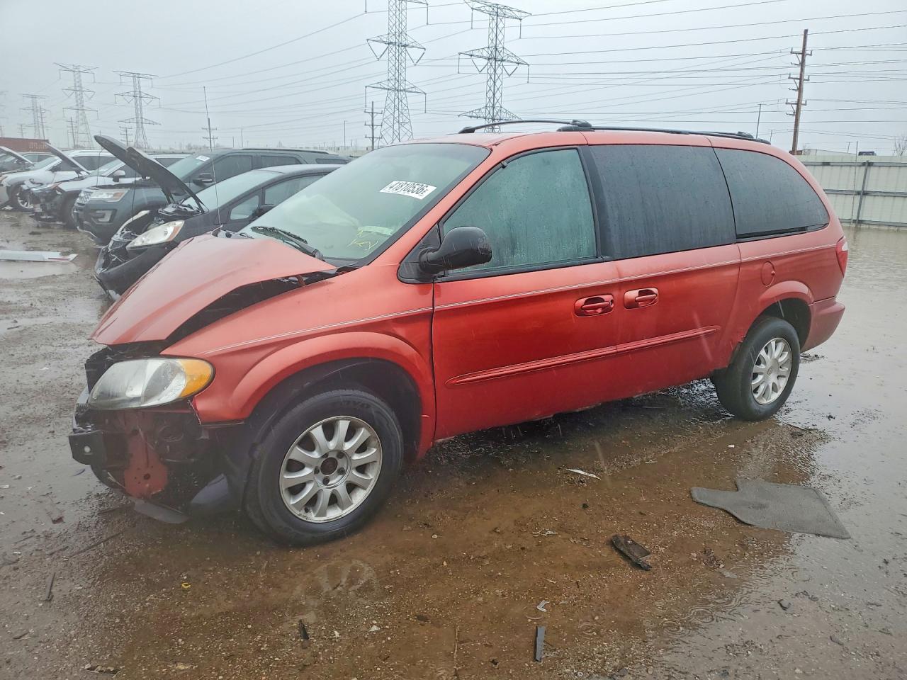 2003 Chrysler Town & Country Ex Red vin: 2C4GP74L53R114657