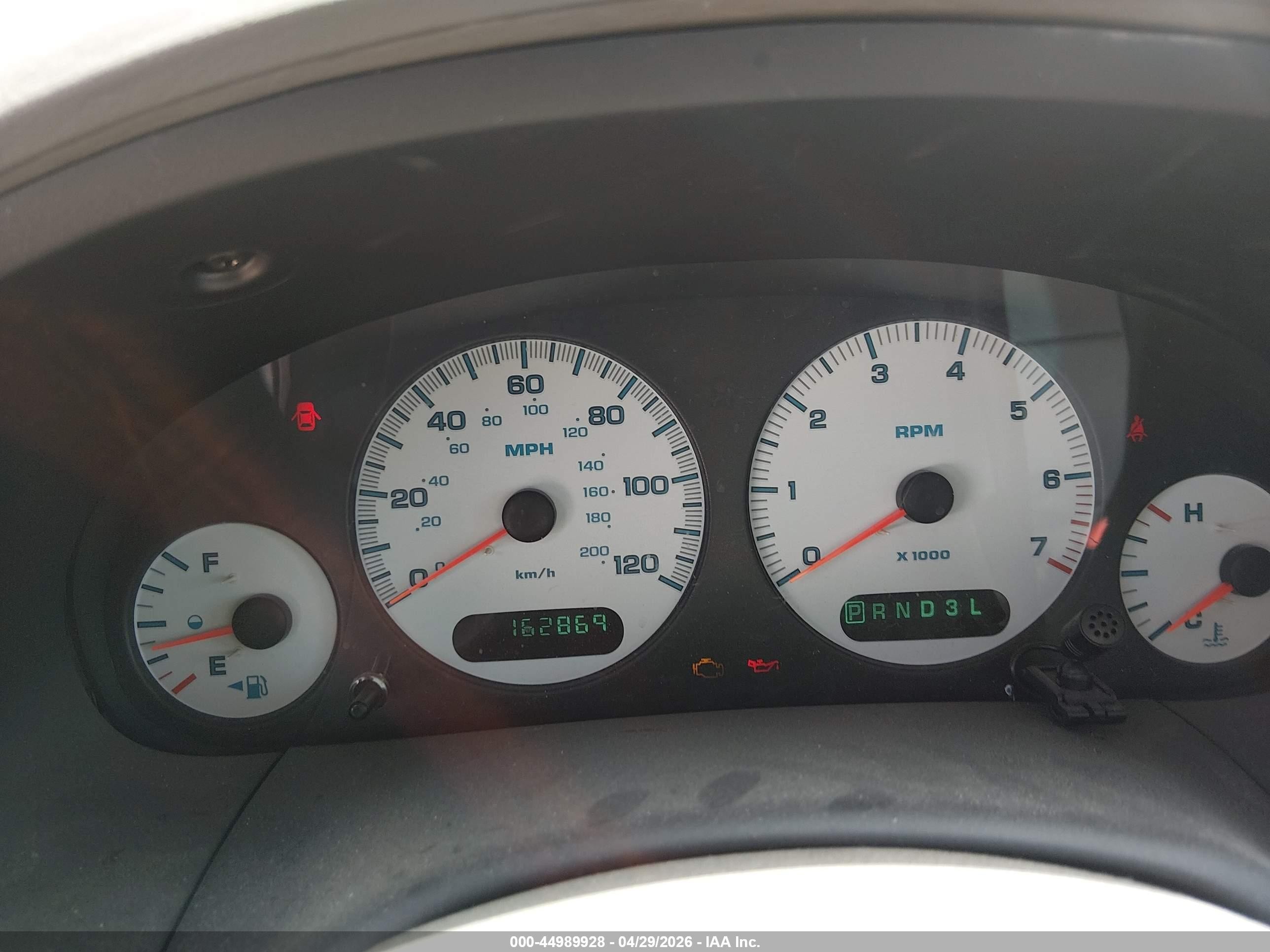 2003 Chrysler Town & Country Ex Gold vin: 2C4GP74L63R124985
