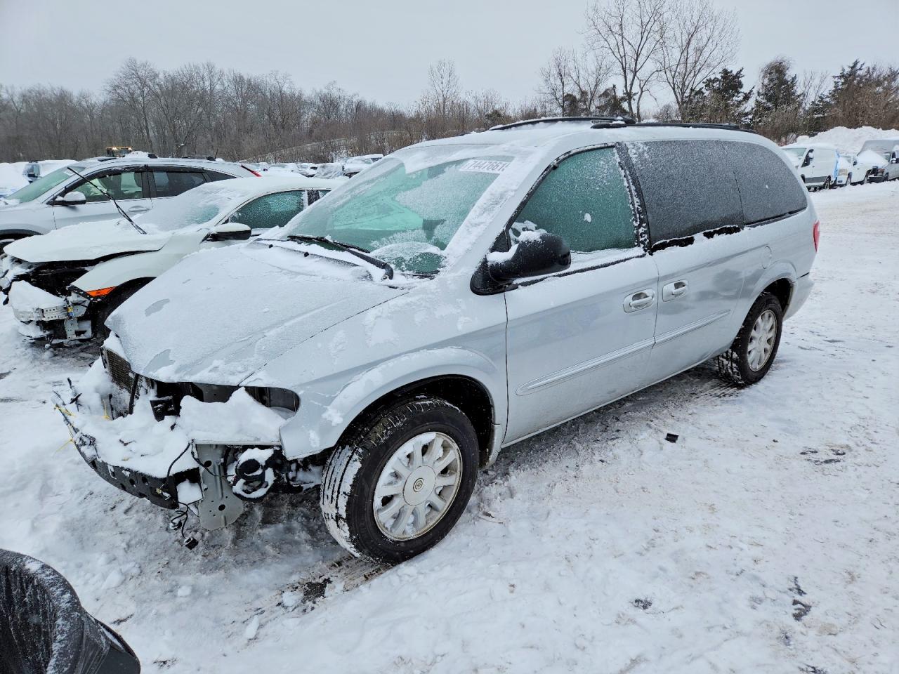 2003 Chrysler Town & Country Ex Silver vin: 2C4GP74L83R228720