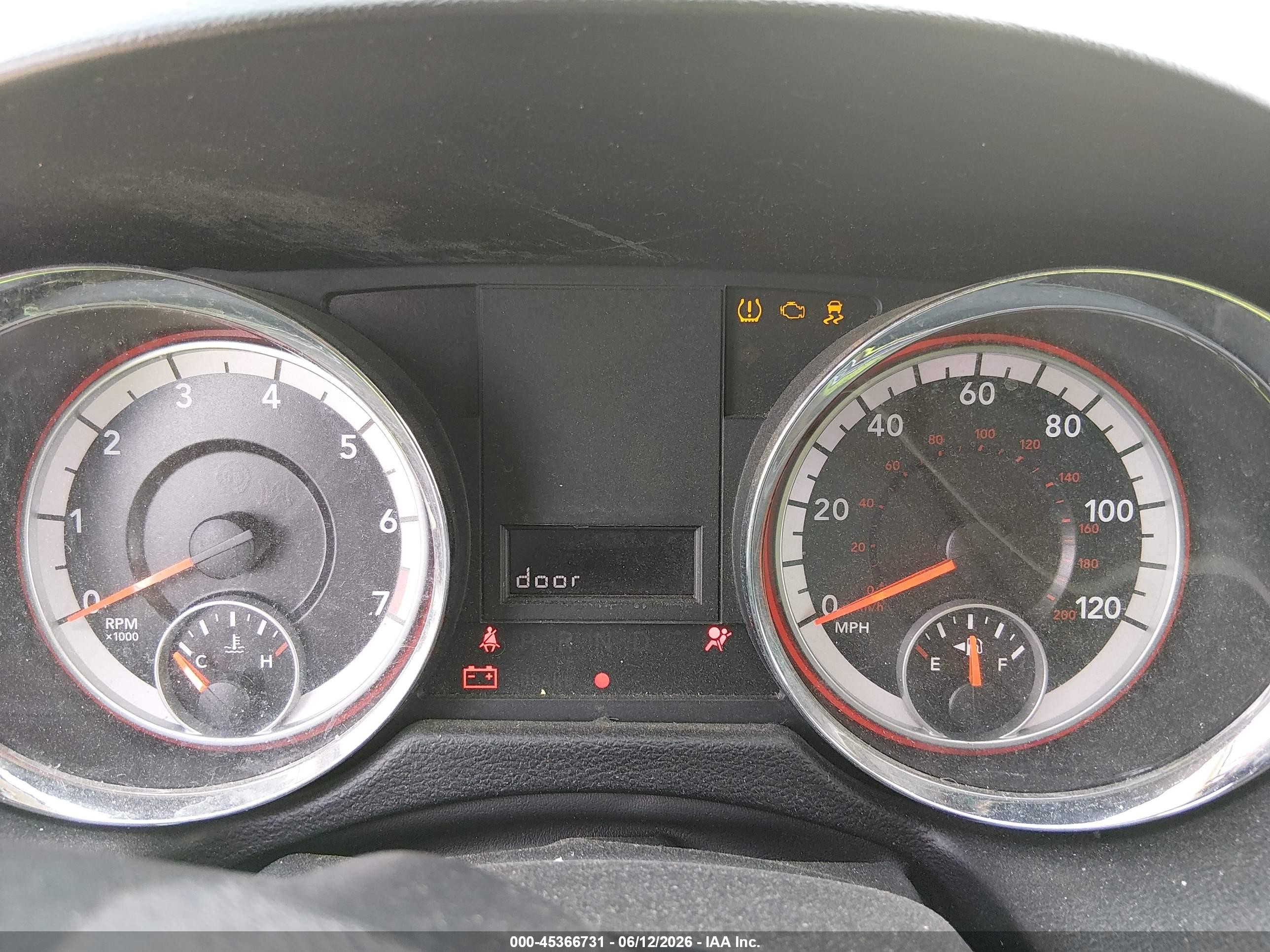 2012 Ram Cargo C/v Белый vin: 2C4JDGAG4CR374621