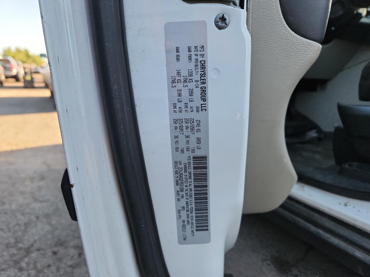 2015 Ram Tradesman    White vin: 2C4JRGAG2FR531990