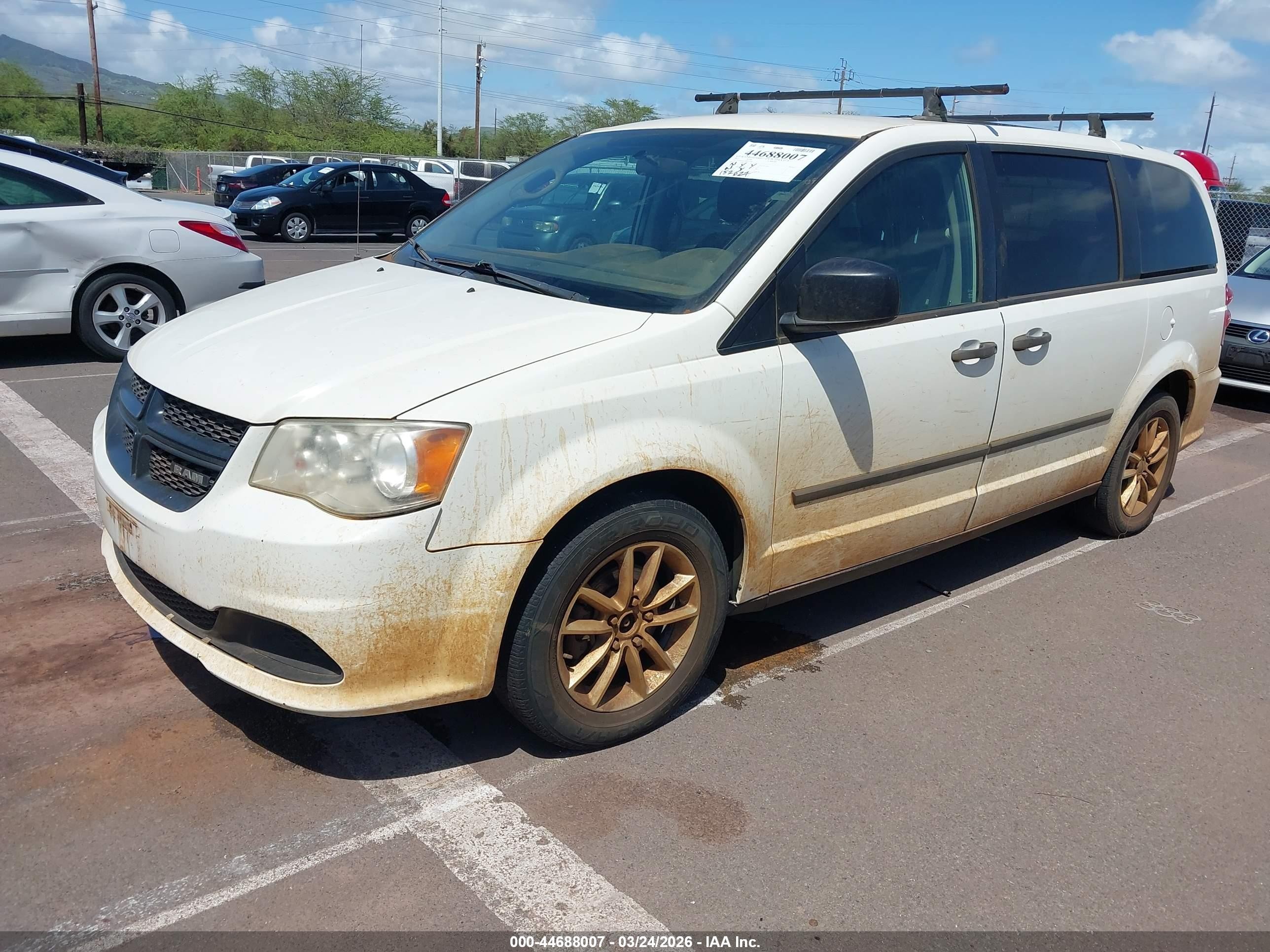 2013 Ram Cargo Tradesman White vin: 2C4JRGAG3DR533440