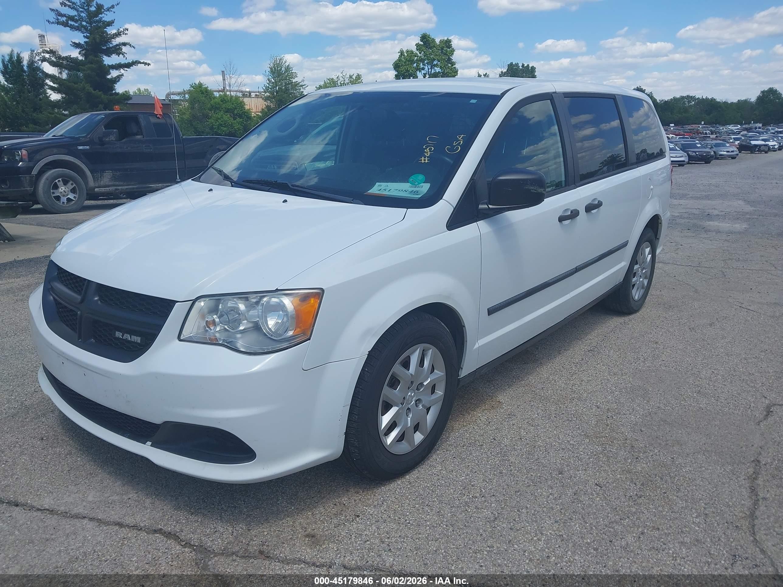 2014 Ram Cargo Tradesman White vin: 2C4JRGAG4ER401692