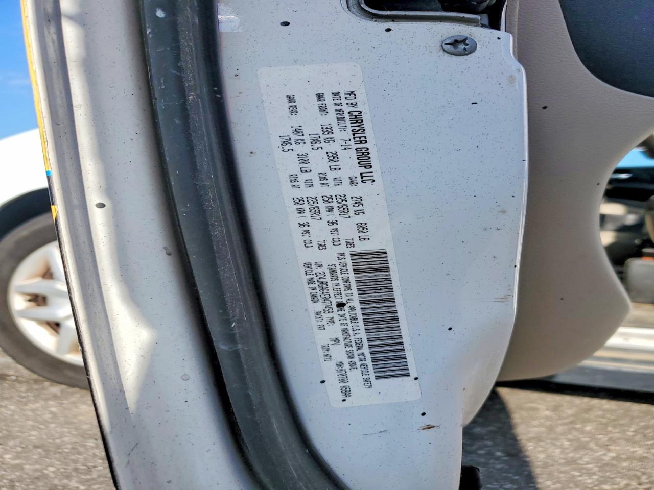 2014 Ram Tradesman White vin: 2C4JRGAG4ER477459